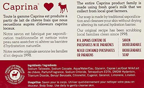 Caprina 6 x Caprina Fresh Goat's Milk Soap, Original Formula, 110g (3.9oz) (6) by CANUS