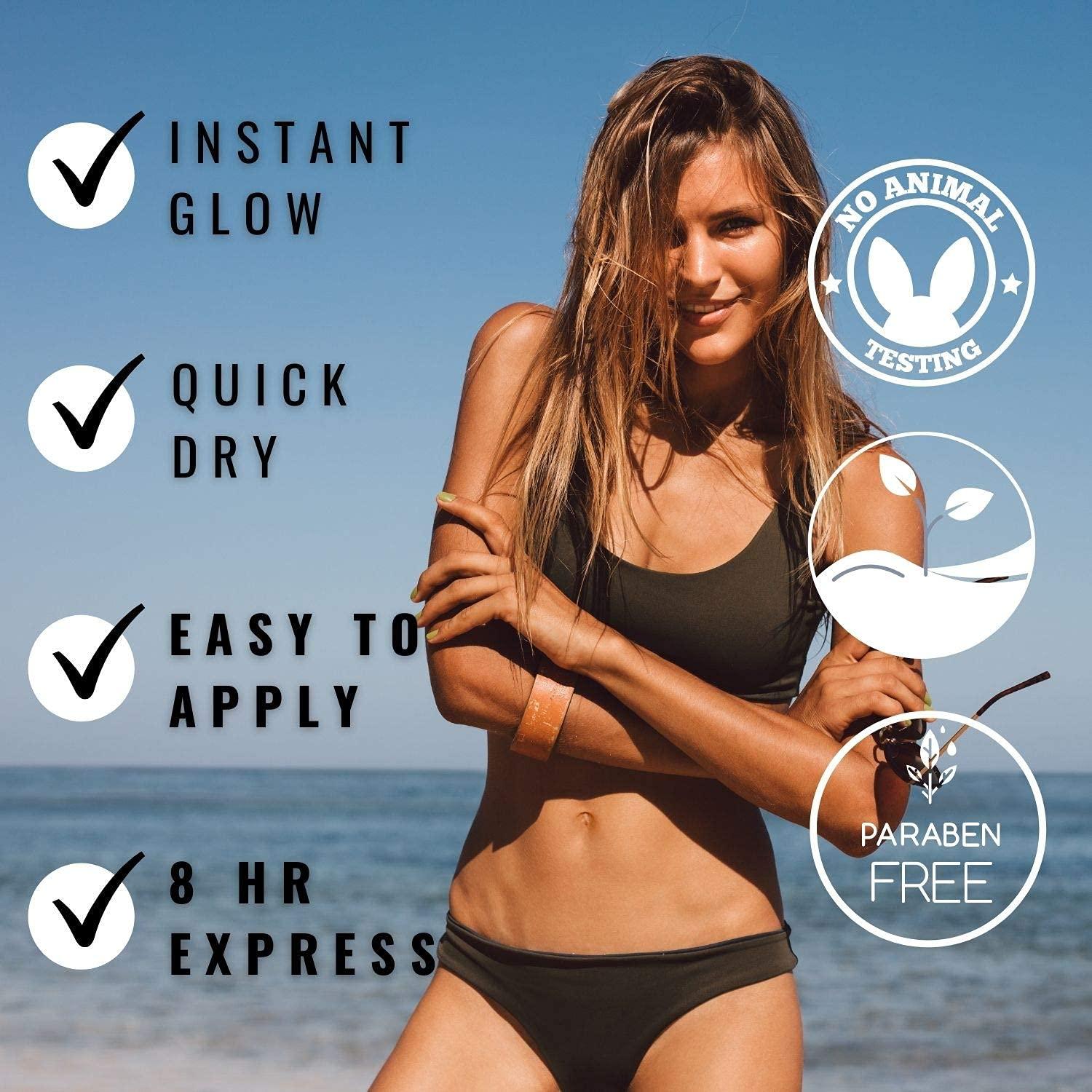 Sun Laboratories by Giesee Sun Laboratories By Ultra Dark Self Tanning Lotion 4 oz - Organic Sunless Tanner for Dark Tones, Long Lasting Sun Labs Sun Self Tanner, Ideal for Tanning Bed Lotion and Sunless Tanning Lotion