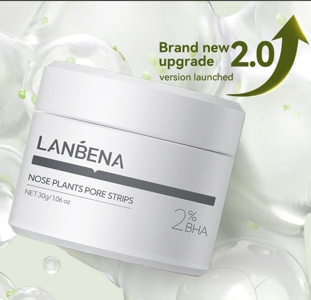 LANBENA LANBENA Blackhead Mask, Nose Plants Pore Strips Blackhead Remover Mask Peel off Mask Facial Pore Cleanser Purifying Face Mask Nose Strips (1.05oz/30g)