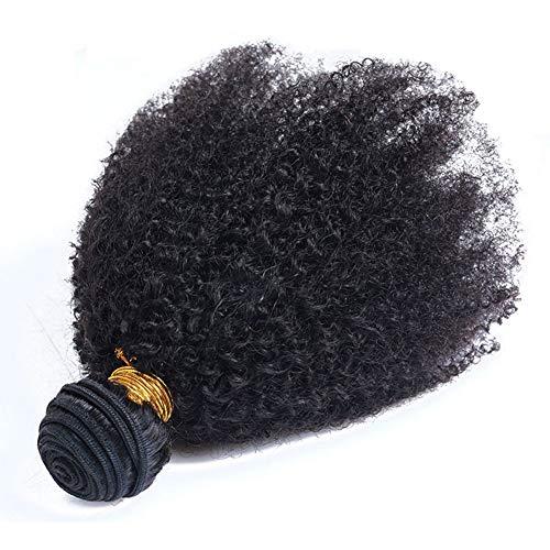 Nicewig Hair Afro Kinky Curly Hair Extensions Human Hair weave 4B 4C Curly Hair 1 Bundles Double Weft Remy Hair for African American Black Women 100g/pcs