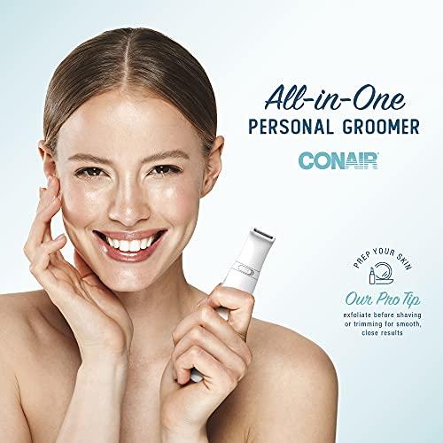 Conair Conair Ladies All-In-One Personal Groomer, Trimmer, Foil Shaver for Women and Exfoliating Brush