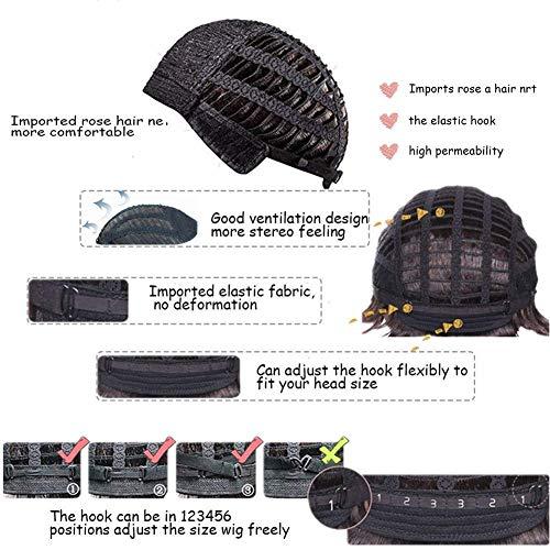 Baruisi Baruisi Long Purple Black Wig Silky Straight Synthetic Heat Resistant Side Bangs Halloween Costume Hair Wigs for Women Girls