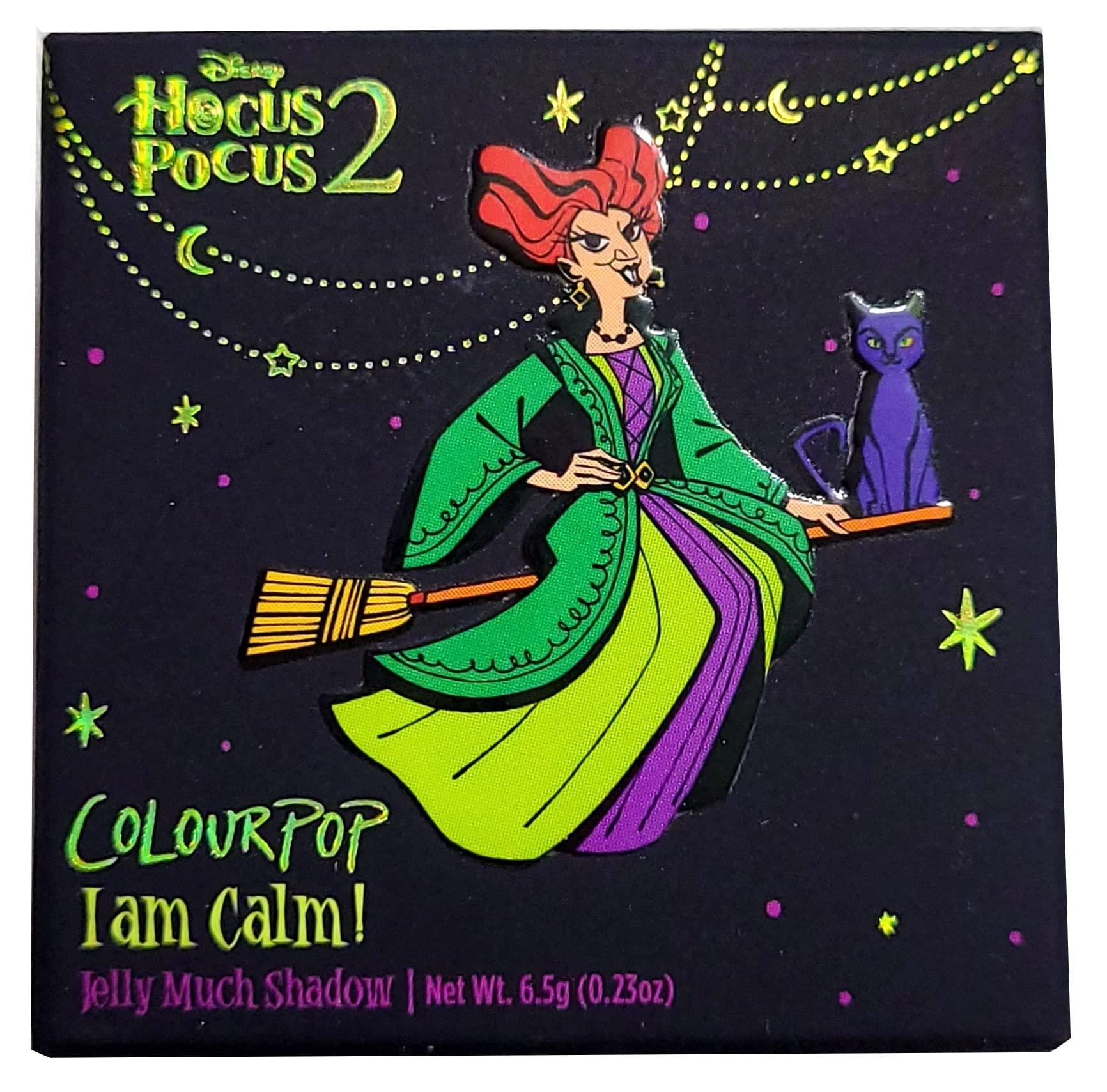 Colourpop Colourpop Hocus Pocus 2 Jelly Much Eyeshadow Shimmery Pigmented Disney I AM CALM (greenish-opal ivory)