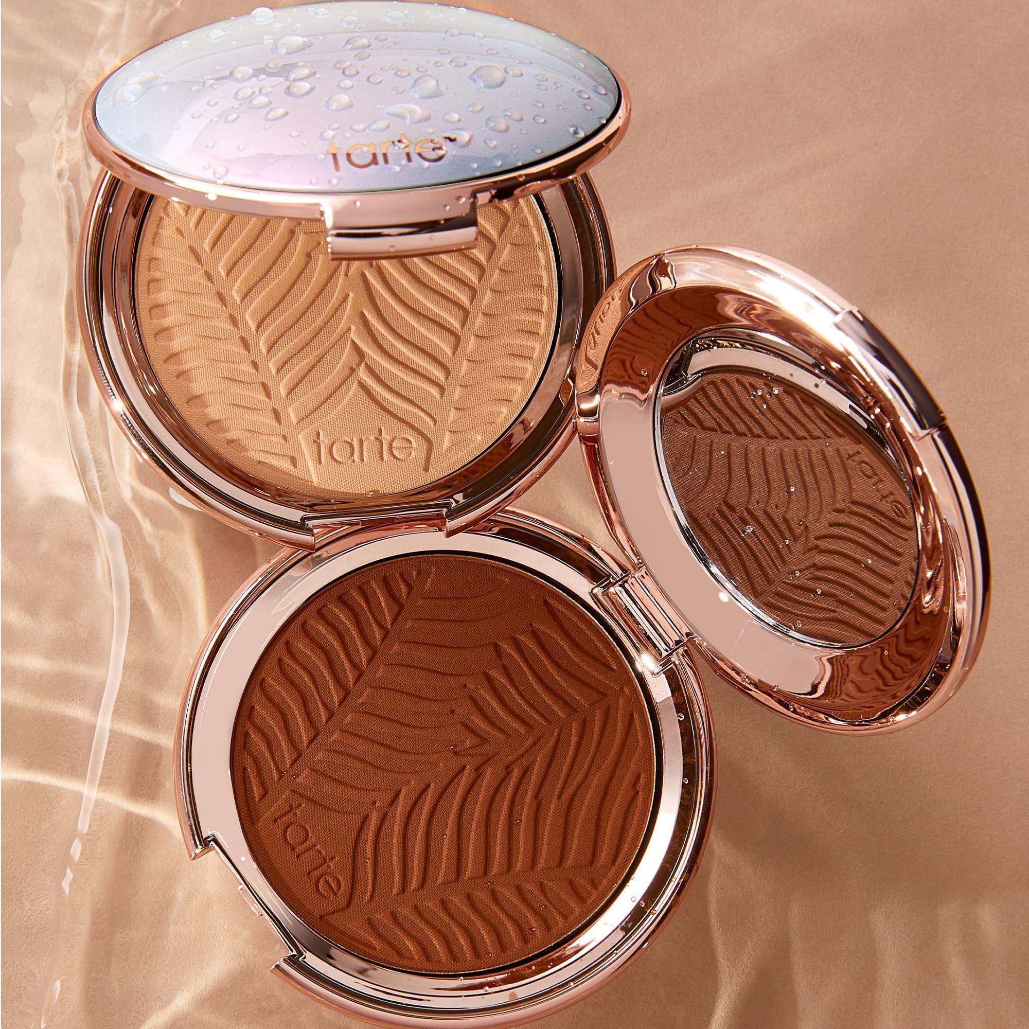 tarte tarte Amazonian clay blurring powder foundation - 46N tan-deep neutral (tan to deep skin with a balance of warm & cool undertones) - full size