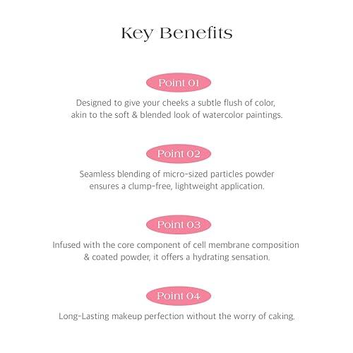 Dr.Althea Dr.Althea Dear.A Fluffy Blush -An airy, long-lasting pressed powder blush, Effortlessly blends and layers, creates a natural, soft, healthy flush, Vegan formula (03 Tutu)