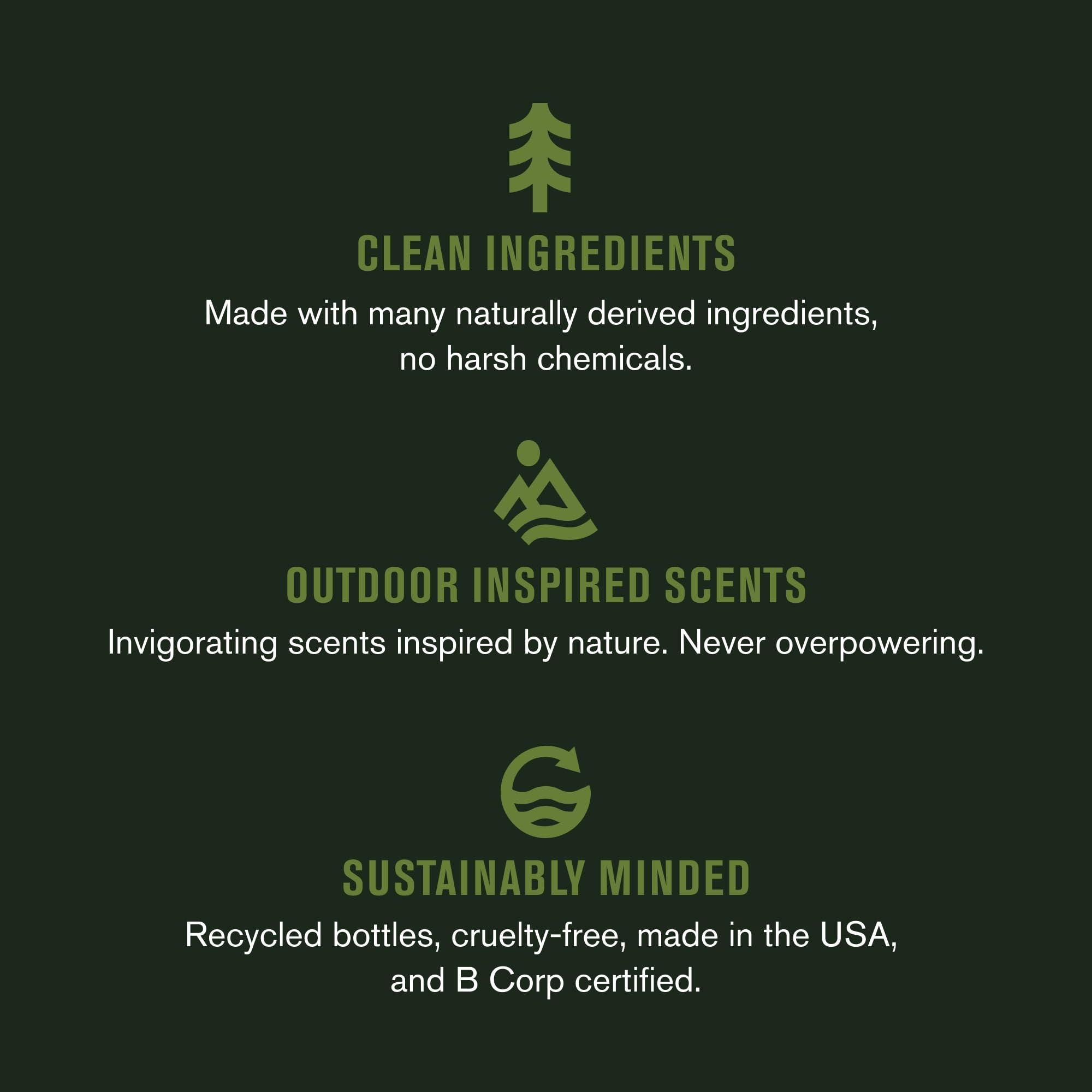 Every Man Jack Every Man Jack Mens Coastal Moss Bath and Body Gift Set with Clean Ingredients & A Vetiver and Spicy Citrus Scent - Round Out His Routine with Body Wash, 2-in-1 Shampoo, Deodorant & Face Wash