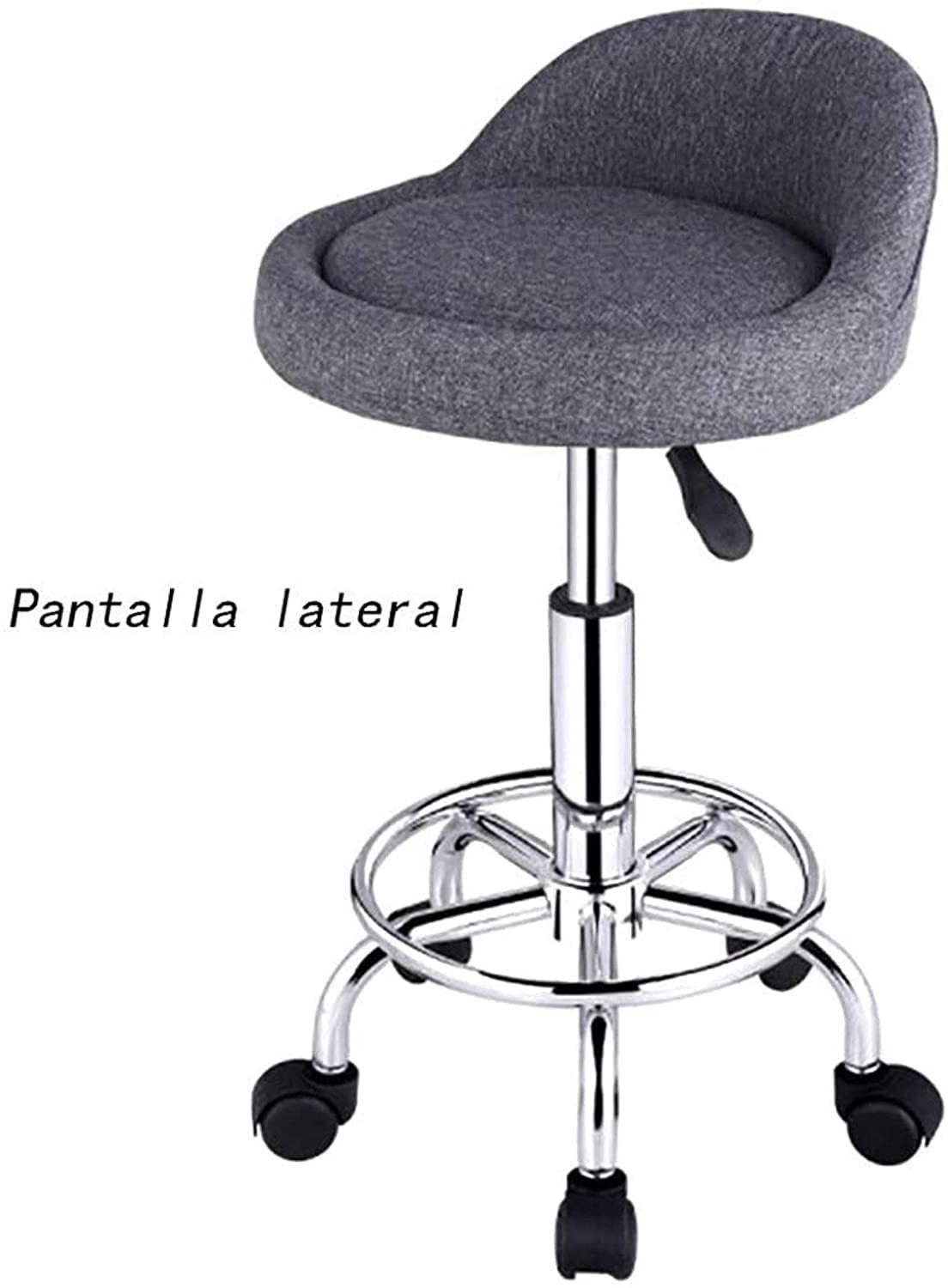 KoZujk Stool with Wheels Vanity Chair Office Tattoo Kitchen Massage Work Rolling Salon Stool