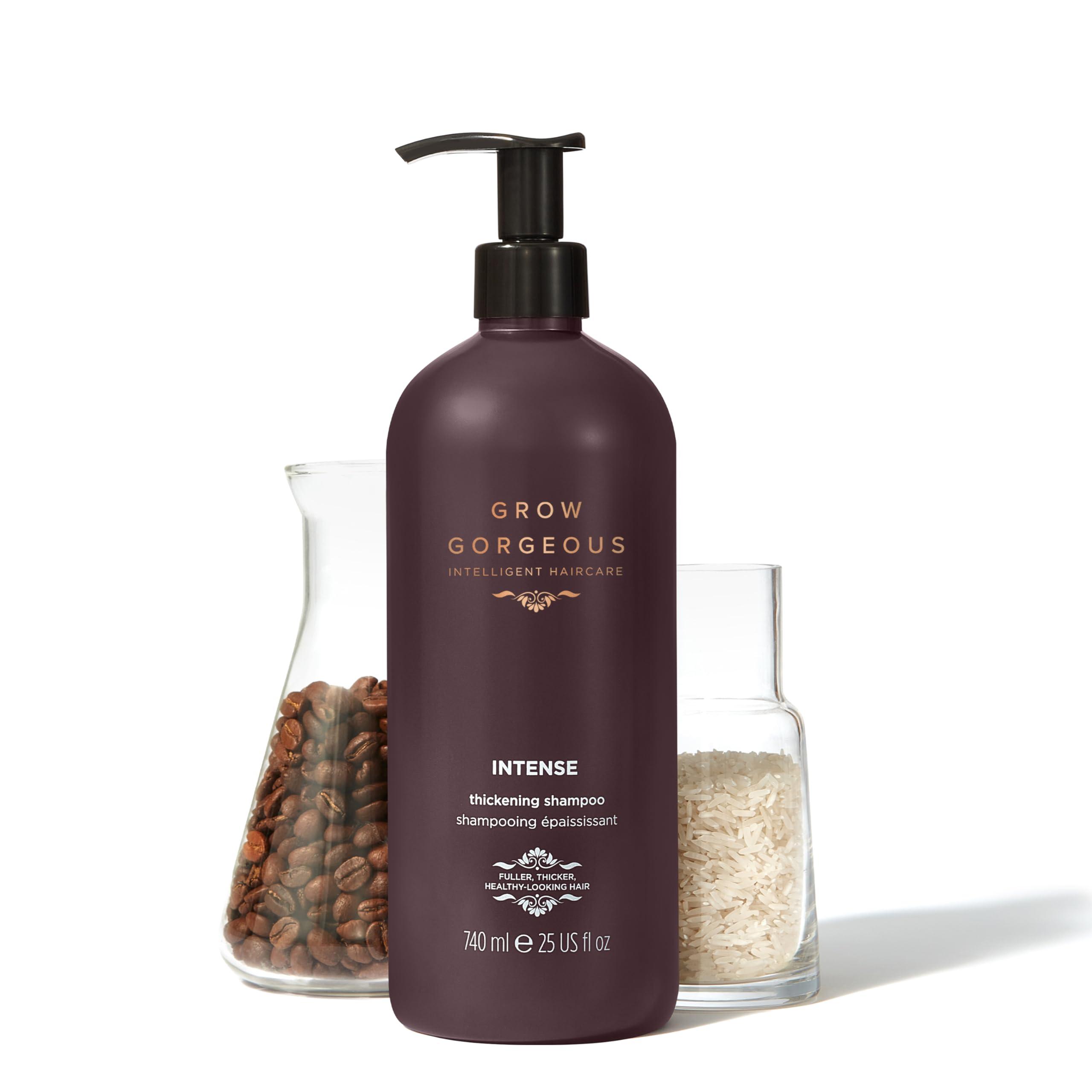 Grow Gorgeous Grow Gorgeous Intense Thickening Hair Shampoo - With Biotin and Niacinamide - Caffeine-enriched - For Thicker and Healthier Hair - Vegan, 25 fl oz