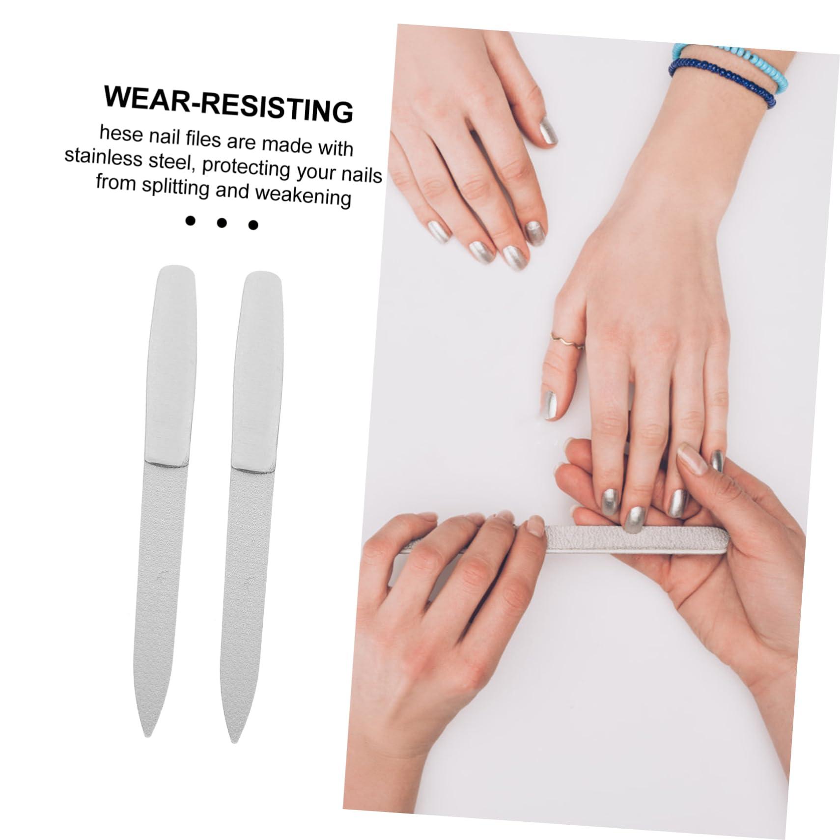 DOITOOL DOITOOL 3sets Professional Nail File Set Stainless Steel Nail Art Tools Fingernail Files Salon Manicure Tool Double-Sided Nail File Kit 6pcs*3