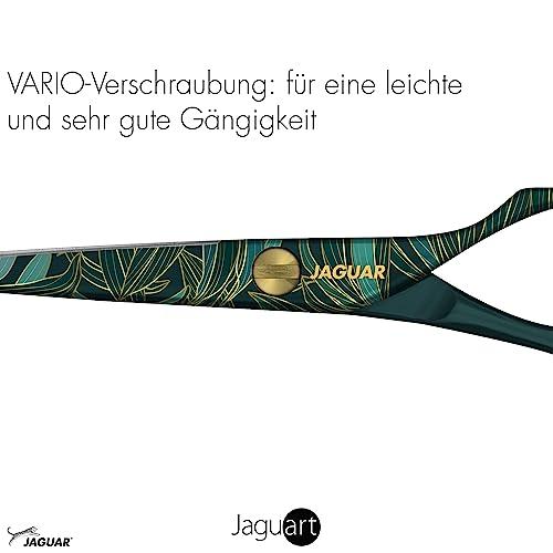 JAGUAR Jaguar Exotic Island Jungle Green Hairdressing Scissors, Right Handed Offset Handle, 5.5 Inch