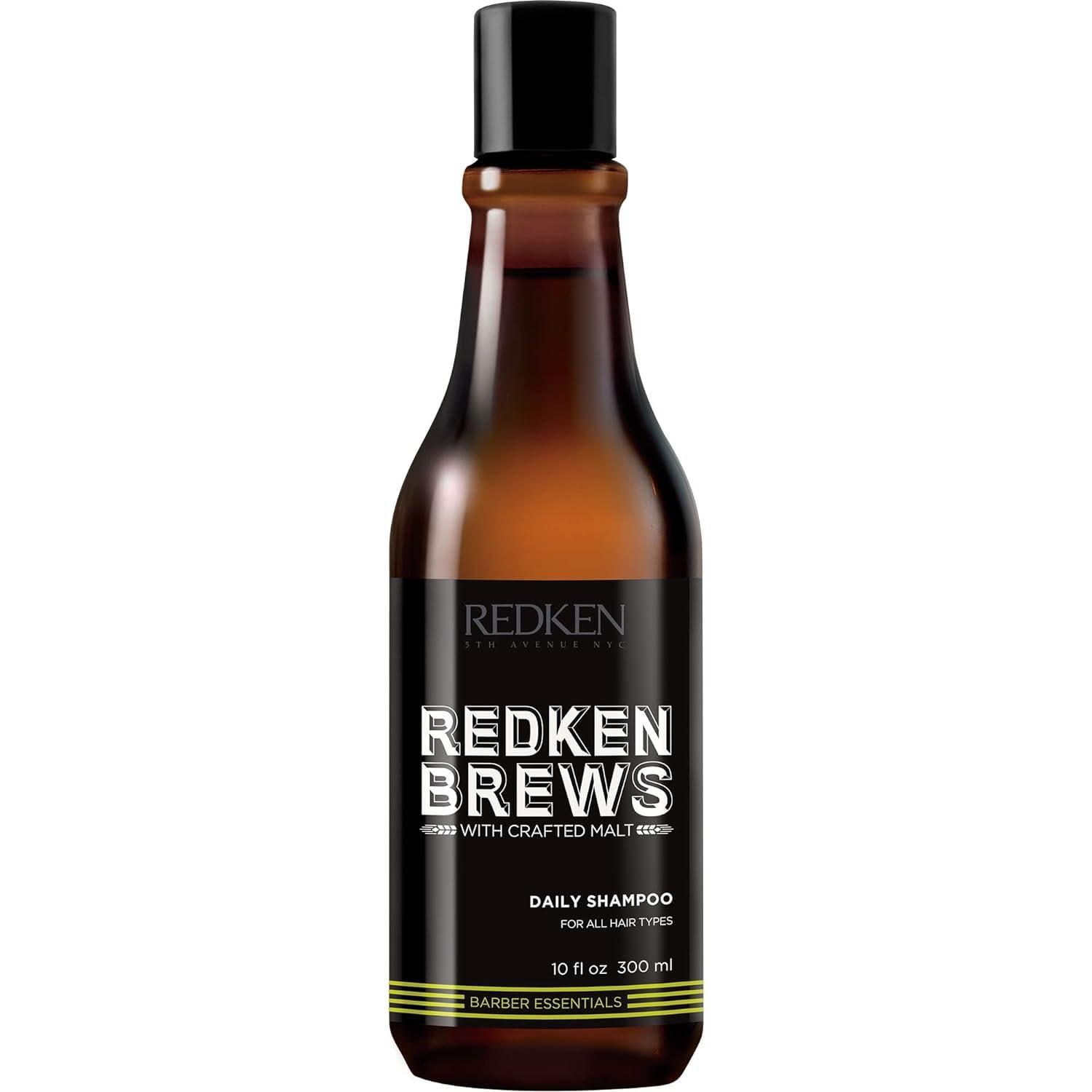 Redken Brews Redken Brews Daily Shampoo For Men | Lightweight Hydrating Hair Cleanser | Add Moisture and Shine to Dry Hair | For All Men's Hair Types