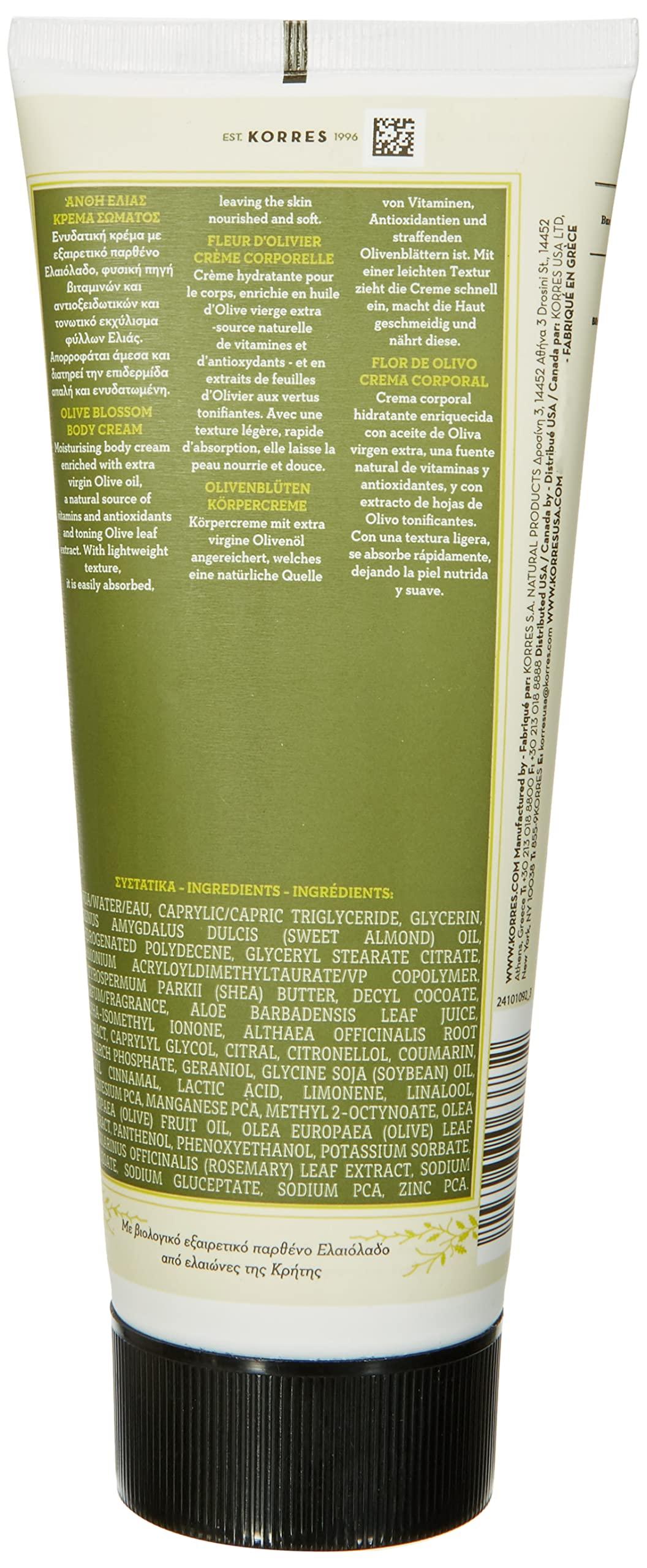 KORRES KORRES Greek Olive Blossom Hydrating Body Duo, includes Body Cream 6.76 fl oz and Shower Gel 8.45 fl oz in Olive Blossom scent, 2 Piece Set