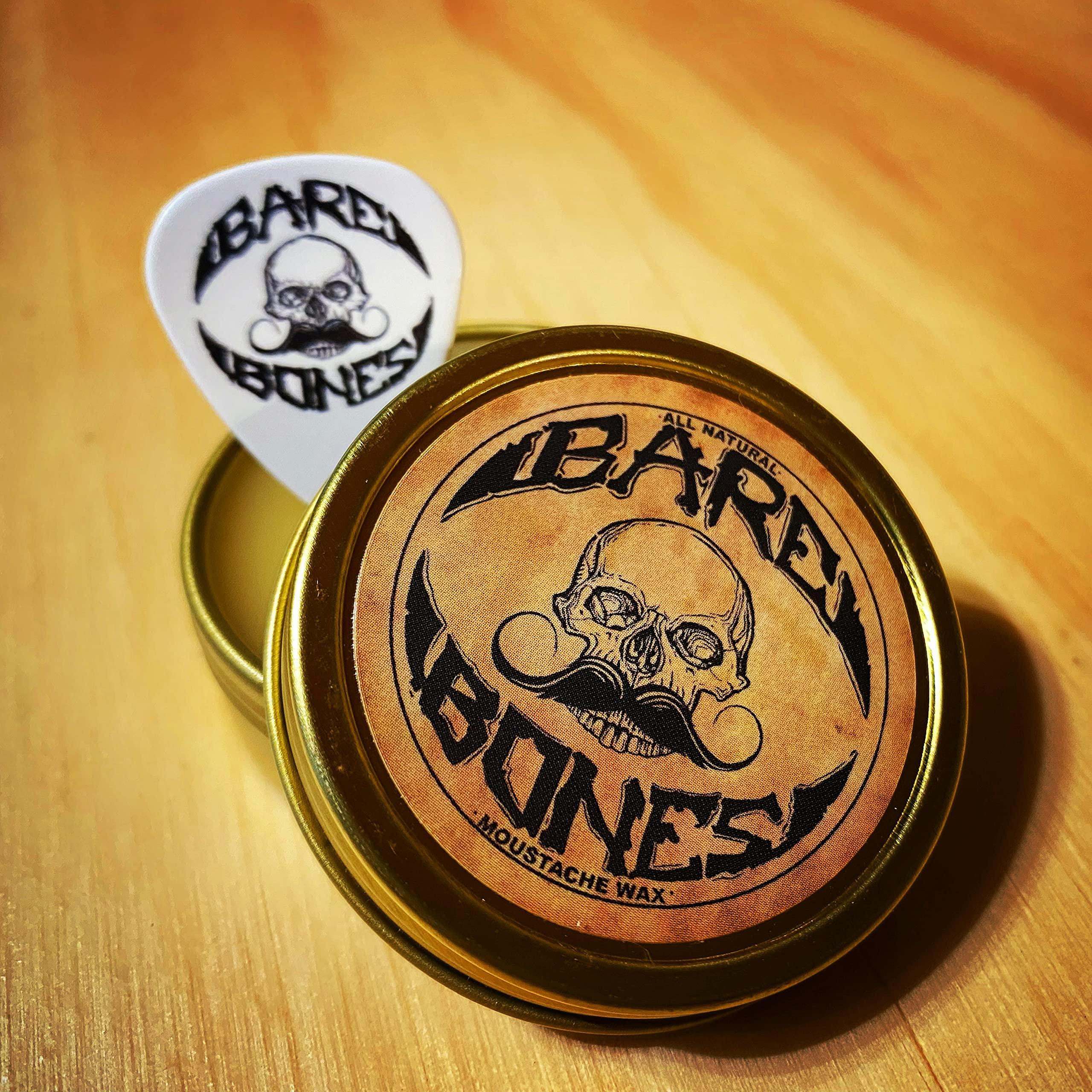 THE VINTAGE GROOMING CO. THE VINTAGE GROOMING CO. Bare Bones Medium Hold Mustache Wax and Death Grip Mustache Keychain Comb Set