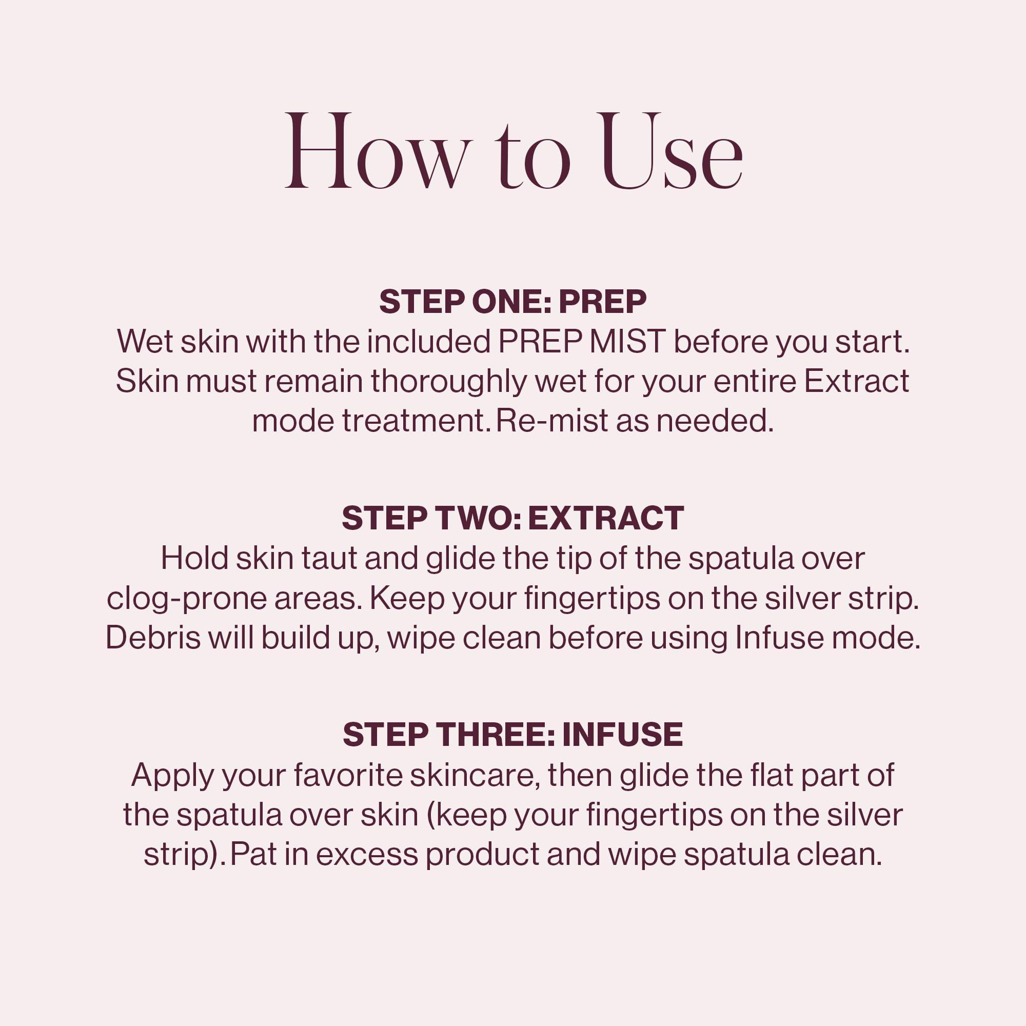 DERMAFLASH DERMAFLASH DERMAPORE+ Skin Care Device, Ultrasonic 2-in-1 Pore Extractor and Skincare Infuser, Blush