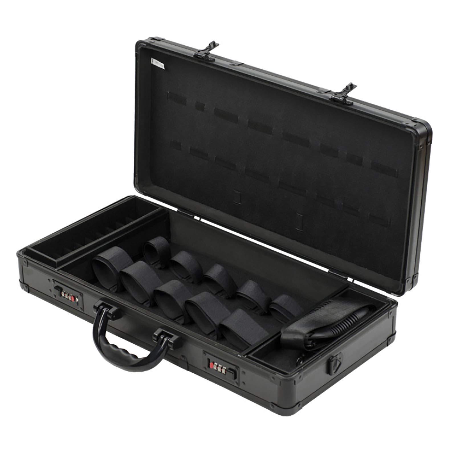 DNYSYSJ DNYSYSJ Barber Carrying Case Barber Case, Stylist Tool Box Professional Salon Hair Cutting Grooming Kit Storage Organizer for Clippers, Scissors, Barber Supplies (B)