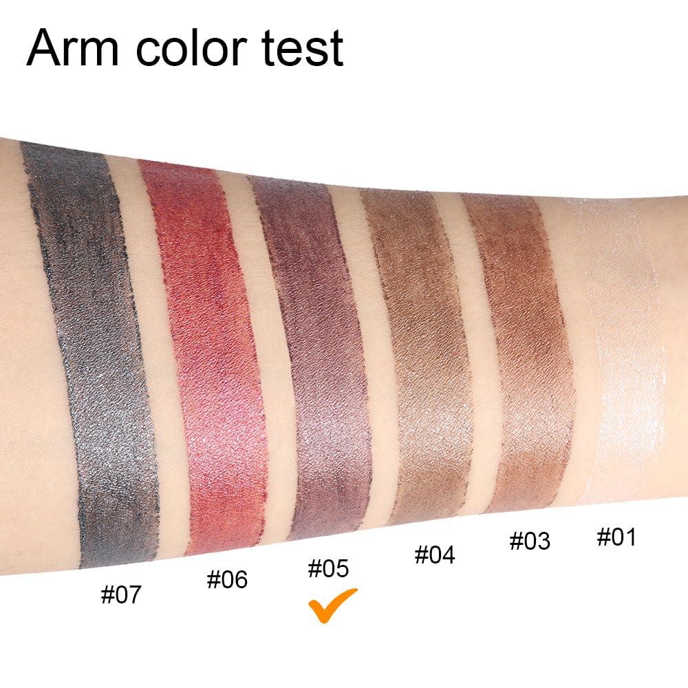 BINGBRUSH BINGBRUSH 2 Pcs Dark Brown Cream Eyeshadow Stick,Shimmer Metallic Eye Shadow Pencil,Eye Brightener Crayon for Different Eye Makeup Effect,Easy-To-Apply and Compact for Travel