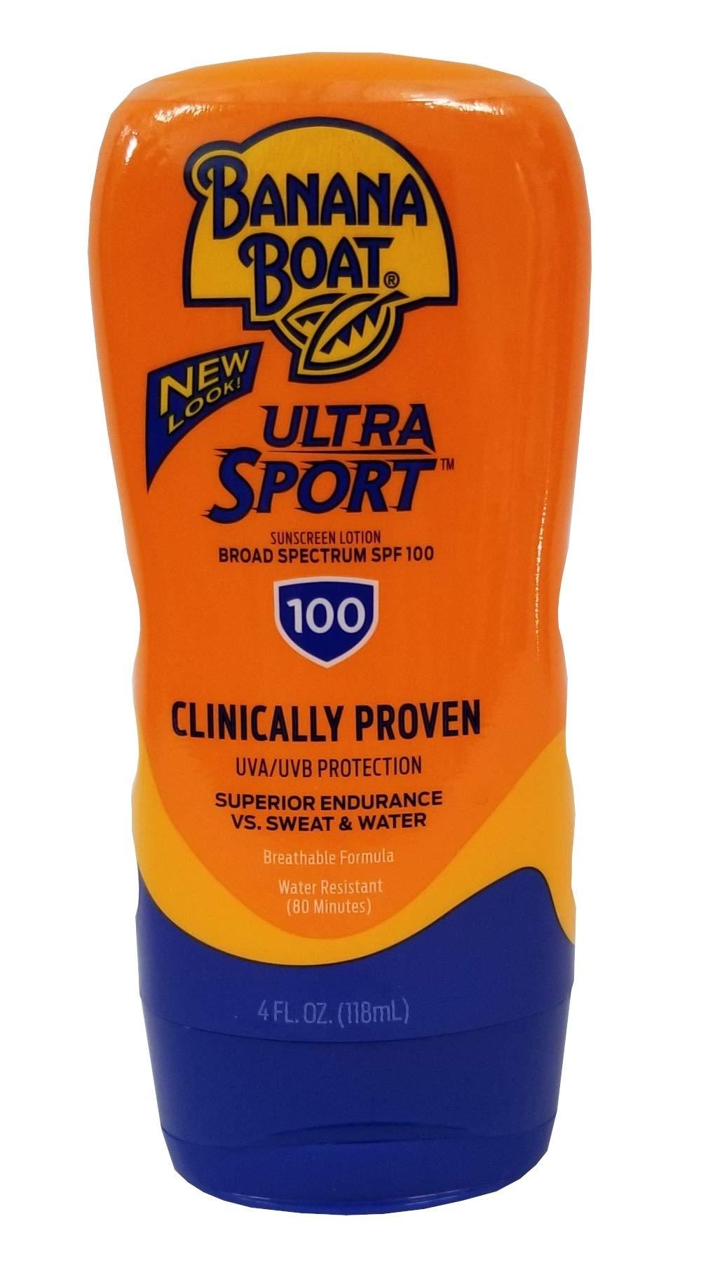 Banana Boat Banana Boat Spf#100 Sport 4 Ounce Sunscreen Lotion (118ml) (3 Pack)