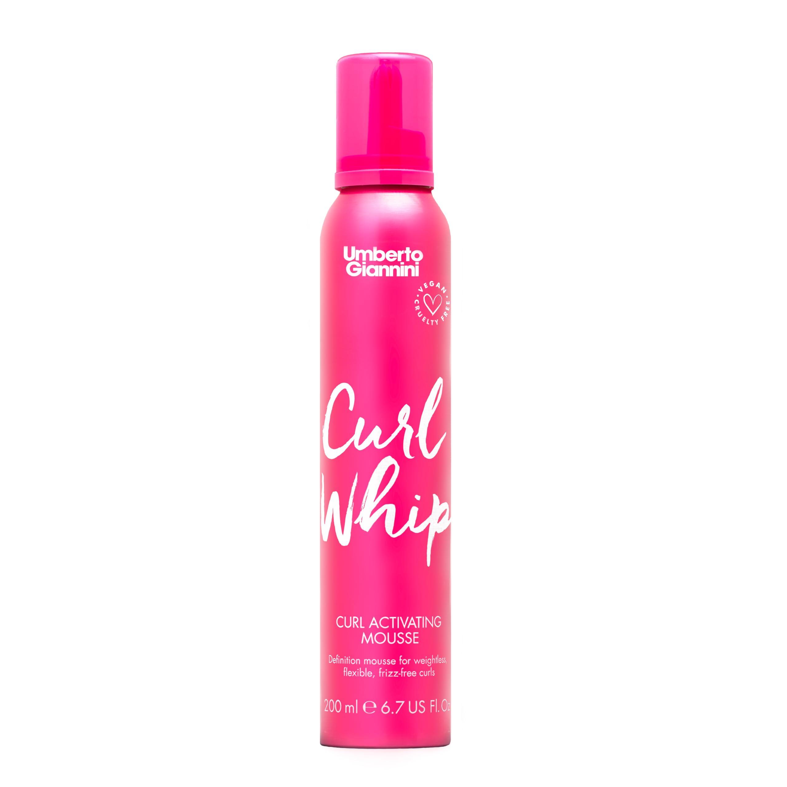 Umberto Giannini Umberto Giannini Curl Whip Curl Activating Mousse - Curl Defining and Frizz Ease Curl Styling Mousse for 2a-4c Curly, Wavy & Coily Hair - Vegan & Cruelty-Free
