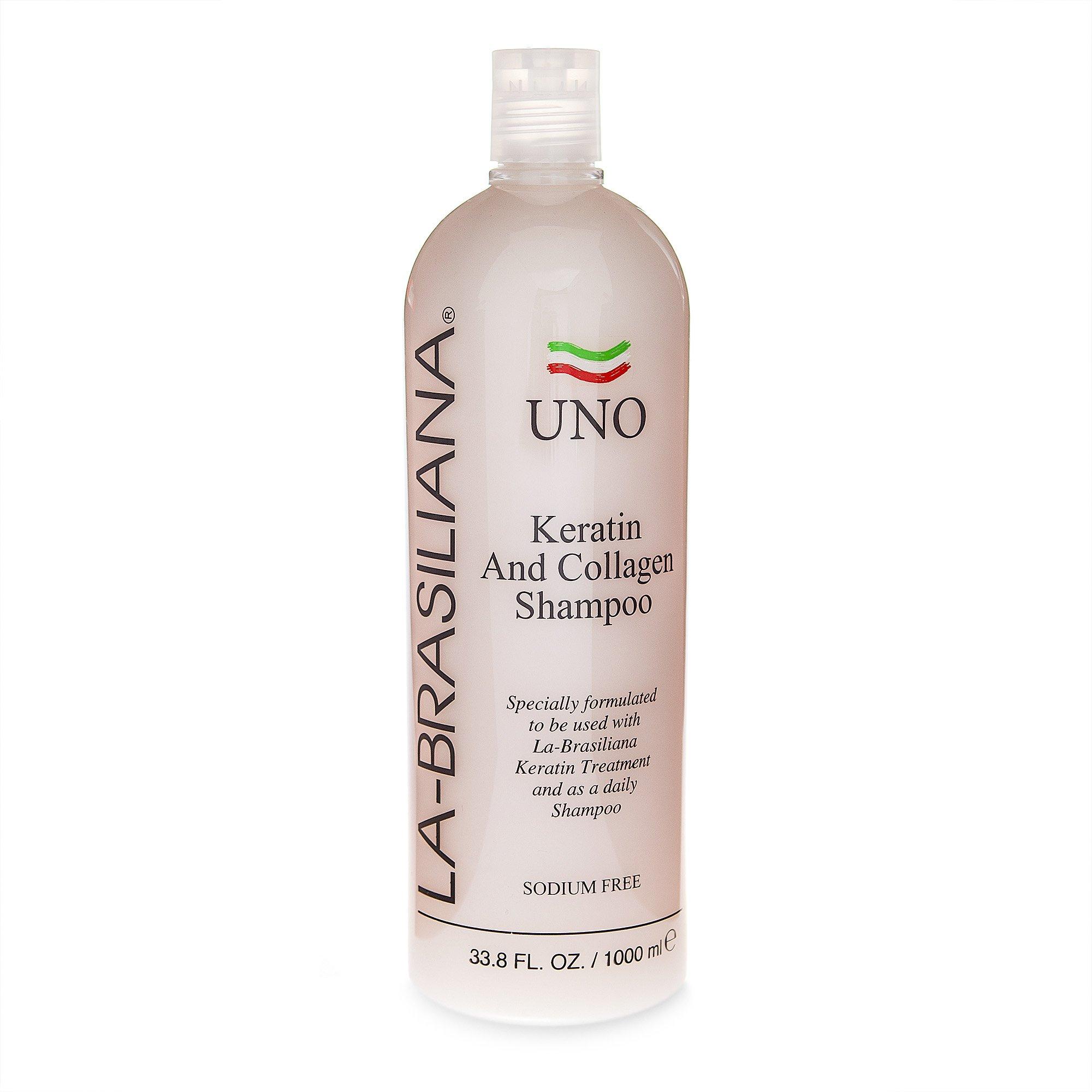 La-Brasiliana La-Brasiliana Uno Keratin and Collagen Shampoo, 33.8 fl.oz.