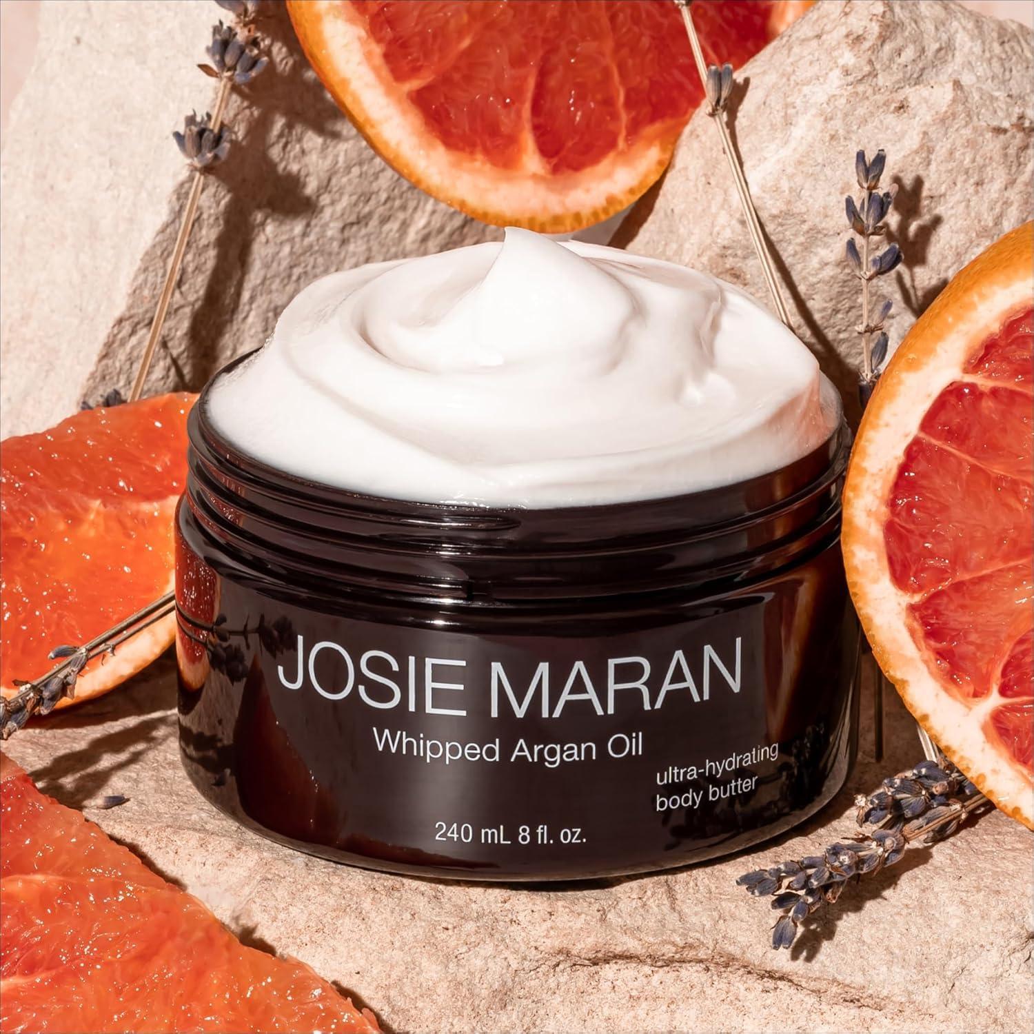 Josie Maran Josie Maran Whipped Argan Oil Body Butter - Hydrate, Soften & Revitalize Skin with Argan Oil, Shea Butter, Avocado Oil & Fatty Acids - Dry Skin Body Moisturizer - Lavender Citrus (8 fl oz / 236 ml)