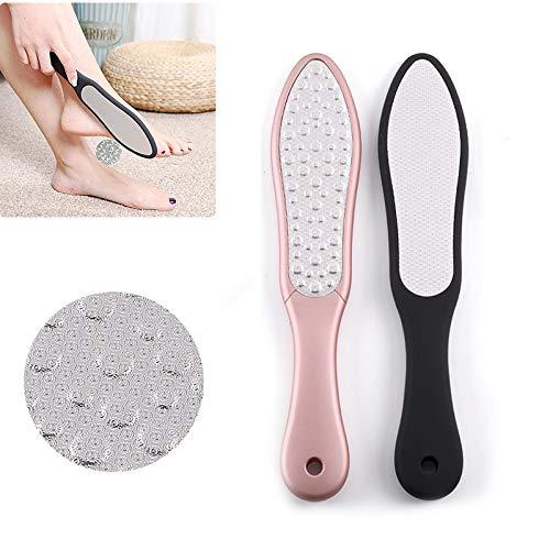 AnHua AnHua 1 Pcs Random Color Double Side Stainless Steel Pedicure Foot File Dry Sanding Paper Hard Skin Remover Feet Care Pedicure Tools