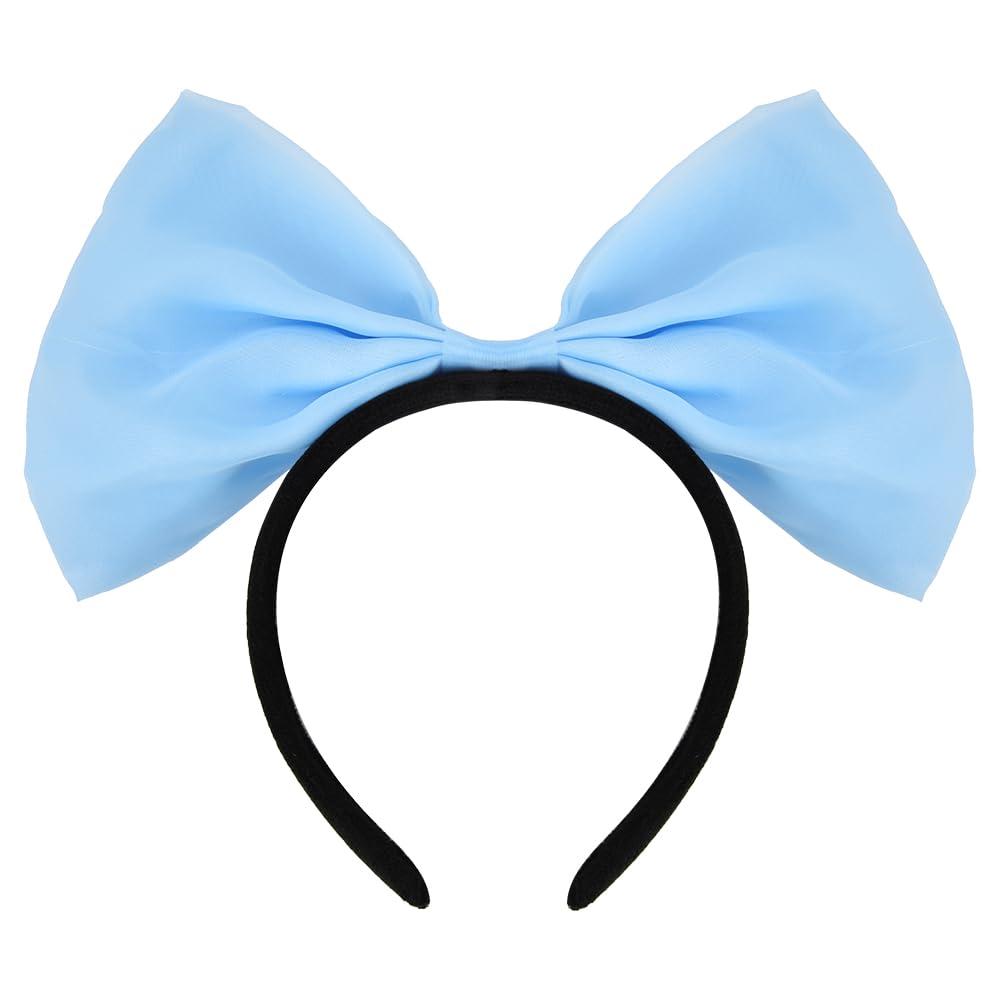 MXXGMYJ MXXGMYJ Hair Band, Blue Bow Headband - 1pcs Hair Accessories for Women Girls, Hairband for Halloween Christmas Party Cosplay Costume Gifts