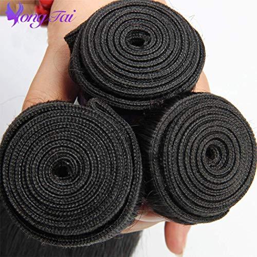Yuyongtai Malaysian Single Straight Virgin Human Hair Bundles 26" inch 9A Malaysian Straight Human Hair Weave 100% Unprocessed Virgin Weft Bundles 1B Color Human Hair Extensions