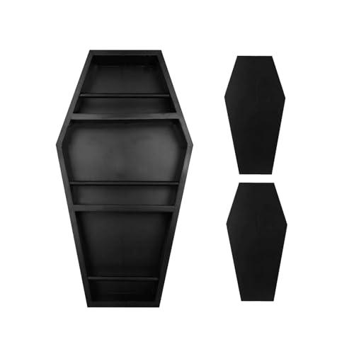 XWXLIJV XWXLIJV Wall Mounted Cosmetic Storage Rack Cosmetic Display Case with 2 Makeup Brush Storage Box Black Makeup Organizer for Bathroom