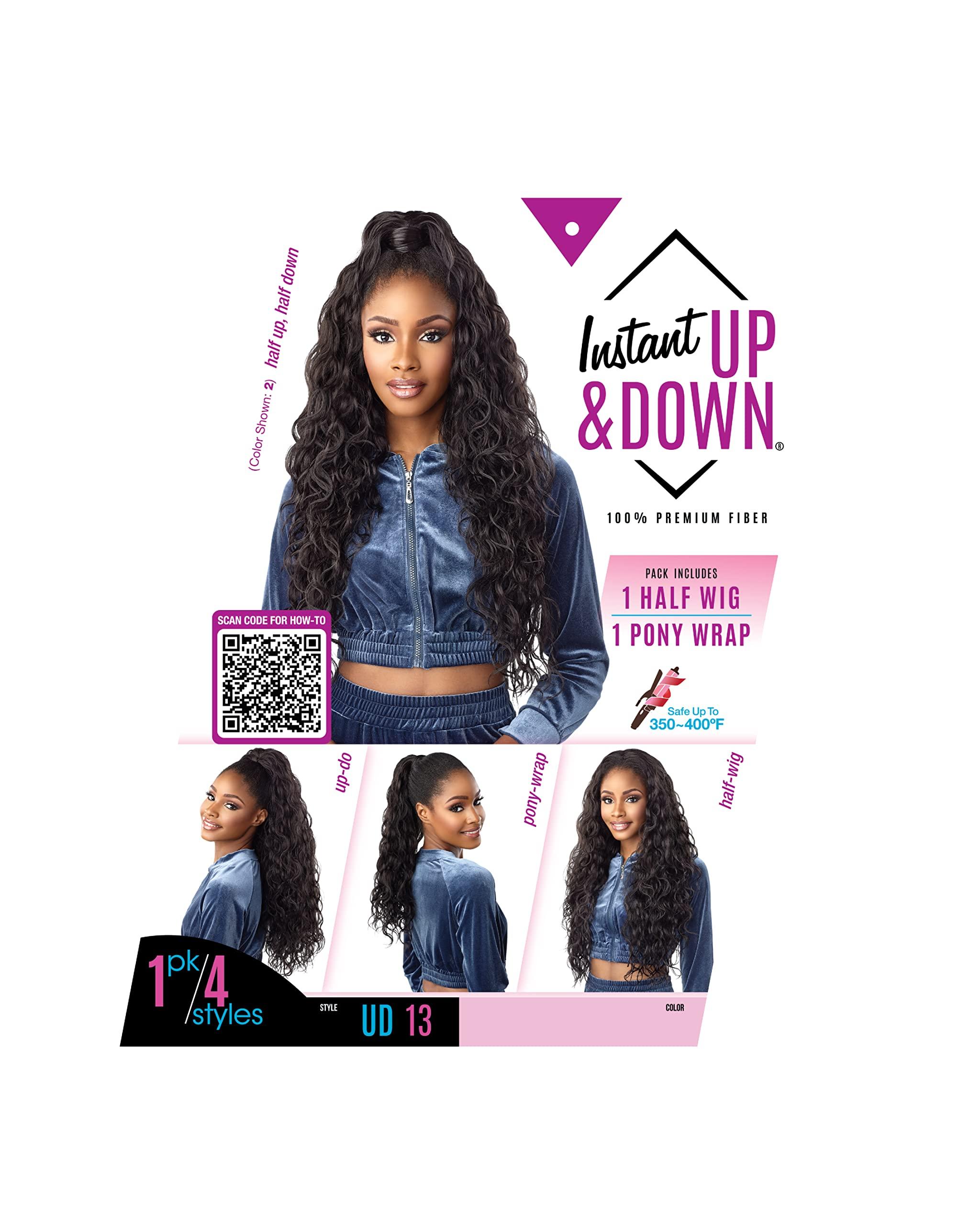 Sensationnel Sensationnel Synthetic Half Wig Instant Up & Down -UD 13 (Color:T2COPPER)