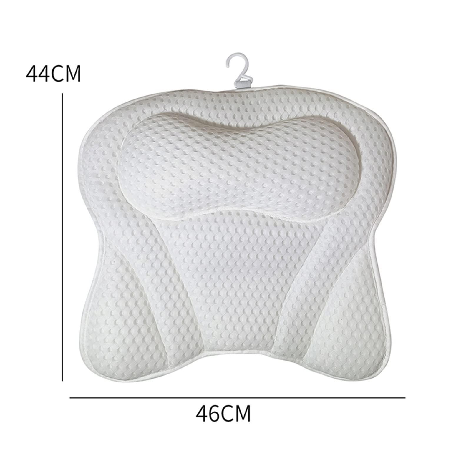 CHENYUEFA CHENYUEFA Bath Pillows White Butterfly Bath Pillow Breathable Bathroom Cushion Accersories for Home Bathroom Accessories with Suction Cups Pillow