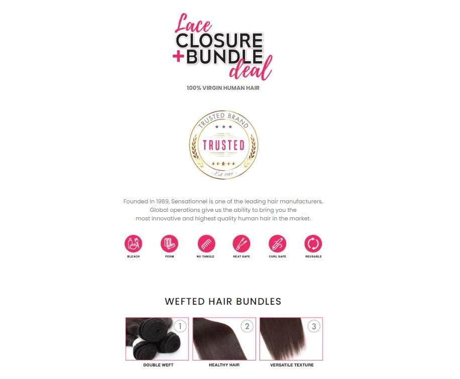 Sensationnel Sensationnel Bare & Natural Lace Closure & Bundle Weave – Body Wave (14"16"18, NATURAL)