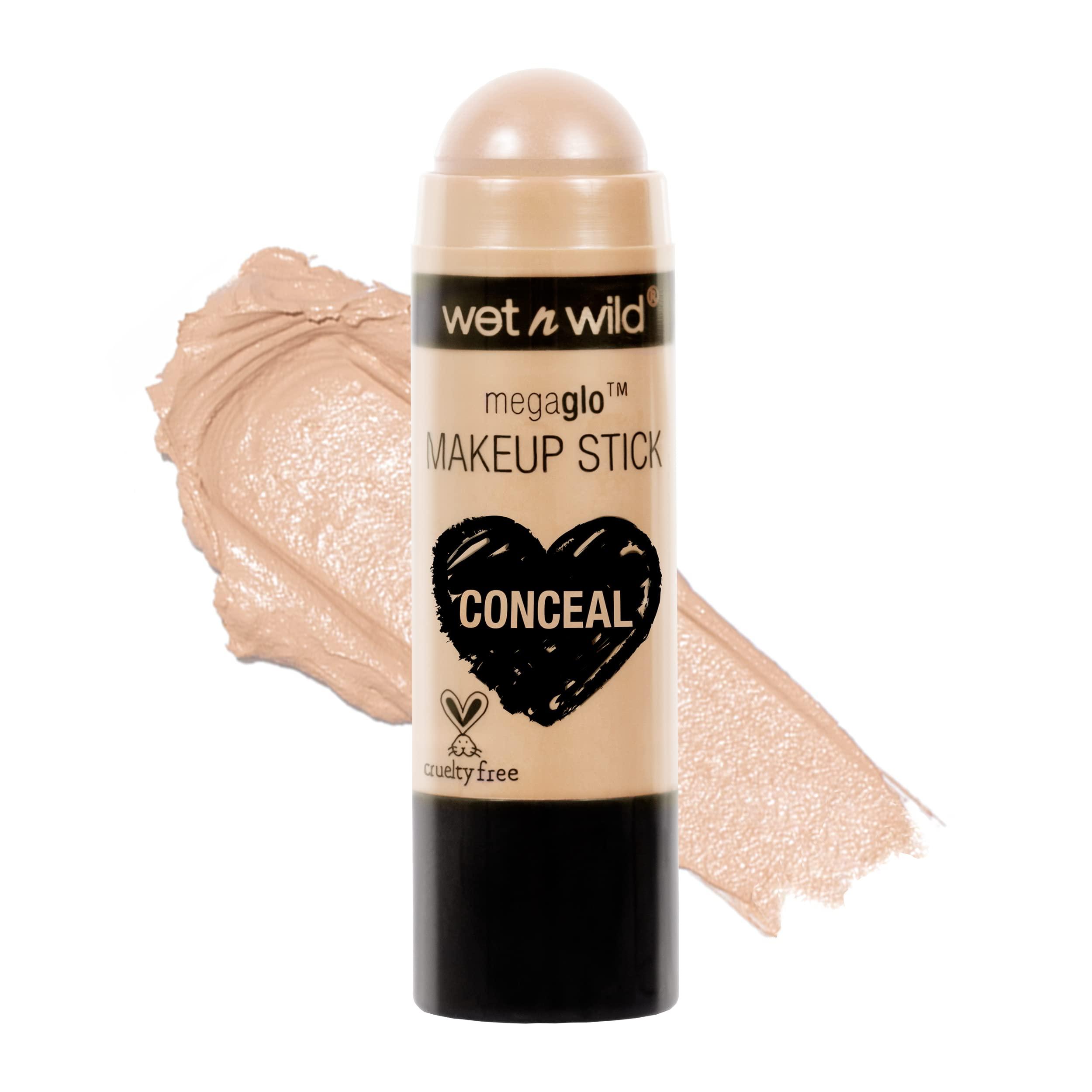wet n wild Wet n Wild MegaGlo Makeup Stick Conceal and Contour Neutral Follow Your Bisque & Contour Stick, Nude For Thought & Makeup Stick Conceal and Contour Blush Pink Floral Majority