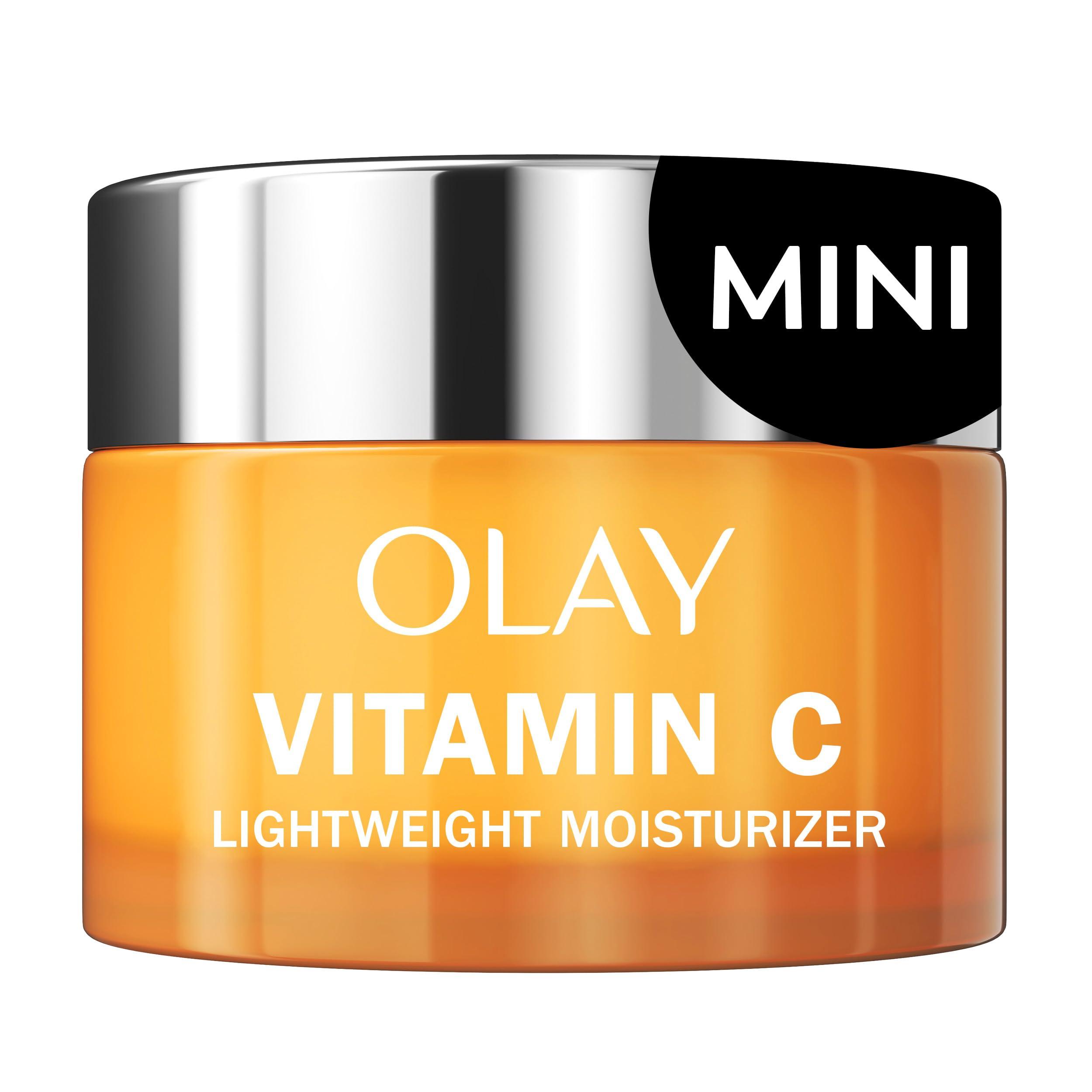 Olay Olay Vitamin C Face Moisturizer, Brightening Cream for Women, Trial Size, Evens Tone, Dark Spot & Hyperpigmentation Reduction, Glowing Skin Care - Niaciniamide, Lactic Acid, 0.5 Oz