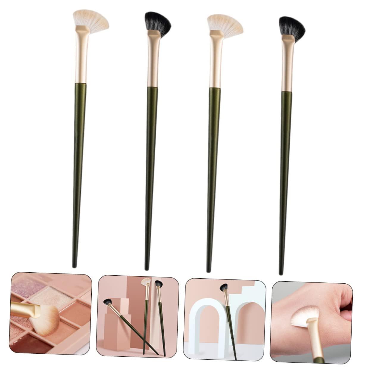 NOLITOY NOLITOY 4pcs Nose Shadow Brush Contour Brush for Nose Makeup Nose Contour Brush Nose Contour Kit Brow Contour Nose Brush Blush Brush Nose Contour Sponge Mask Face Artificial Fiber