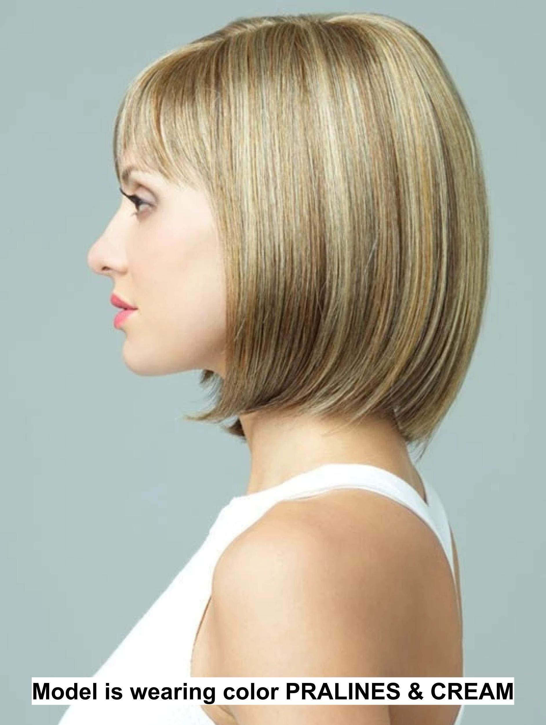 Rene of Paris & Christy\'s Wigs Bundle - 3 Items: Petite Portia Wig by Rene Paris, Christy\'s Wigs Q & A Booklet & Wide Tooth Comb - Color: Buttered Toast