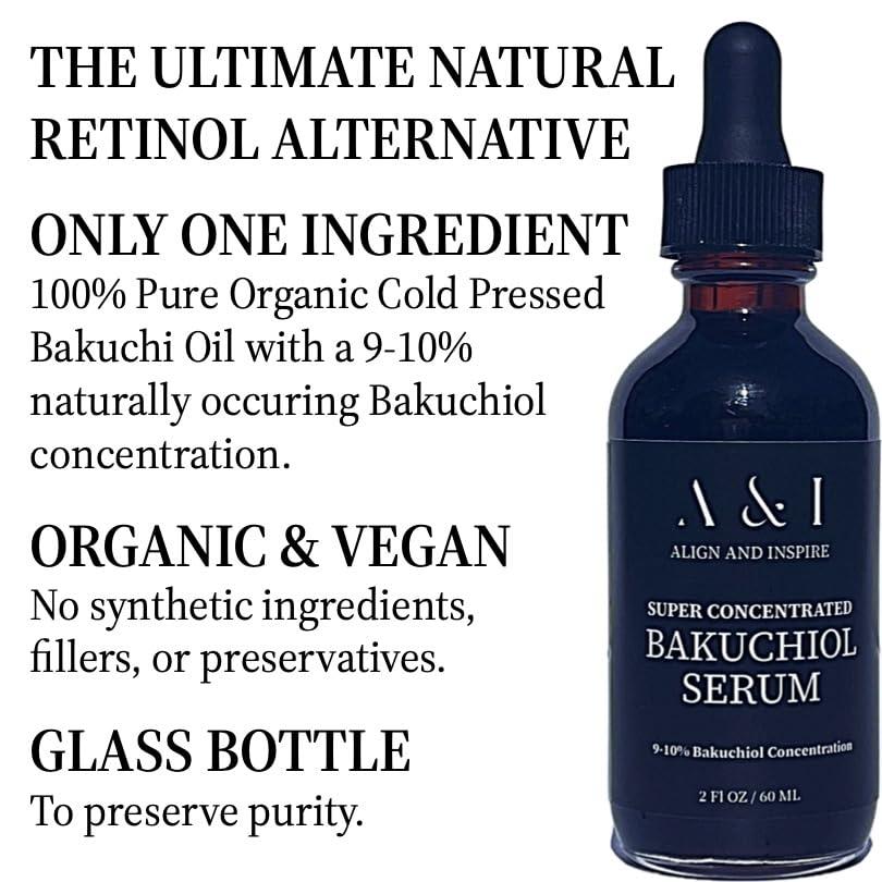 Generic Generic 100% Pure, Cold Pressed, Bakuchiol Serum 2 oz, Plant-Based Natural Retinol Alternative