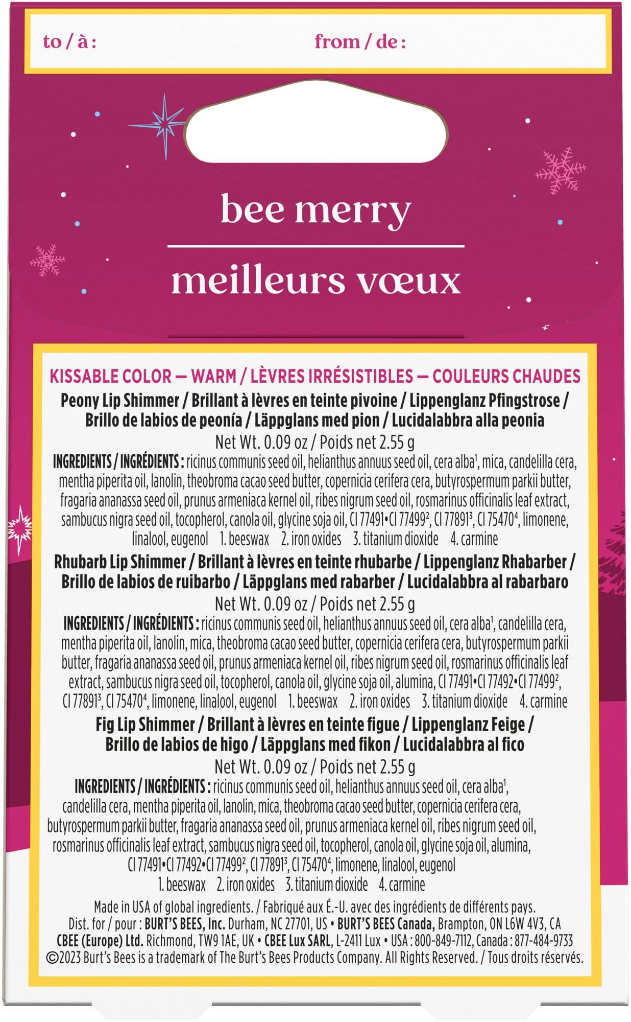 Burt\'s Bees BURTS BEES Kissable Color Lip Shimmer Holiday Gift, 1 EA