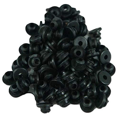 Autdor Autdor Tattoo Machine Parts - 100pcs Tattoo Rubber Bands, 100pcs Tattoo O-rings, 100pcs Tattoo Grommets, 100pcs Tattoo Nipples & 1 set Tattoo Cleaning Brush Set for Tattoo Machines, Tattoo Supplies