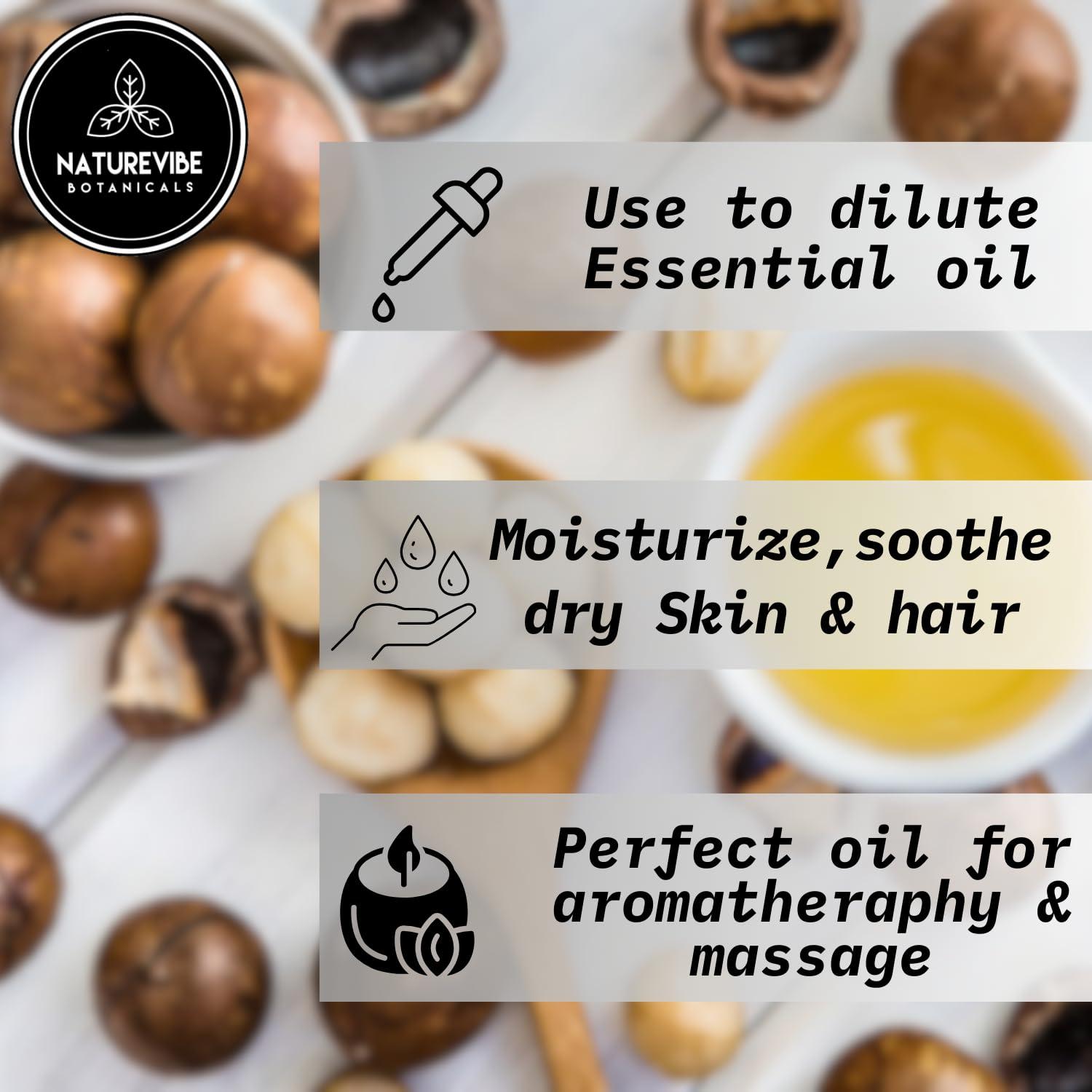 Naturevibe Botanicals Naturevibe Botanicals Kukui Nut Oil 32 Ounces | 100% Pure and Natural | Great for Skin Care and Hair Care