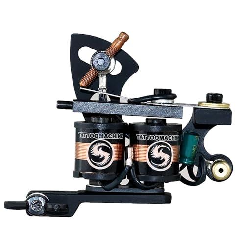 TTOOGO Coils Tattoo Machine for Beginners,Beginner-Friendly Coils Tattoo Machine: Master The Art of Tattooing with Precision And Ease,Black