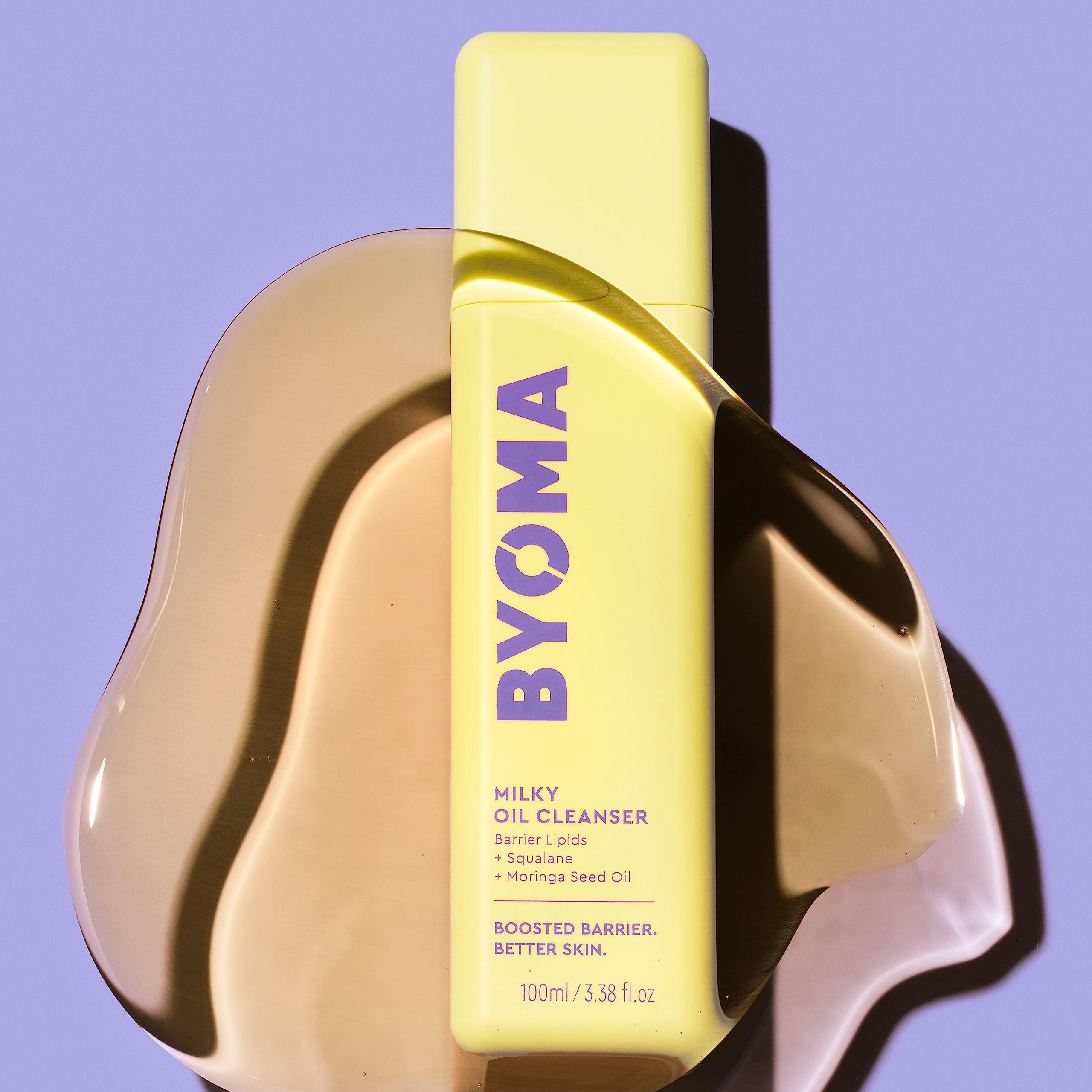 BYOMA BYOMA Milky Oil Cleanser - Hydrating Facial Cleanser for Skin Barrier Repair - Tri-Ceramide Face Wash for Sensitive Skin & All Skin Types - Deeply Hydrated Skin, No Oily Residue - 3.38 fl oz