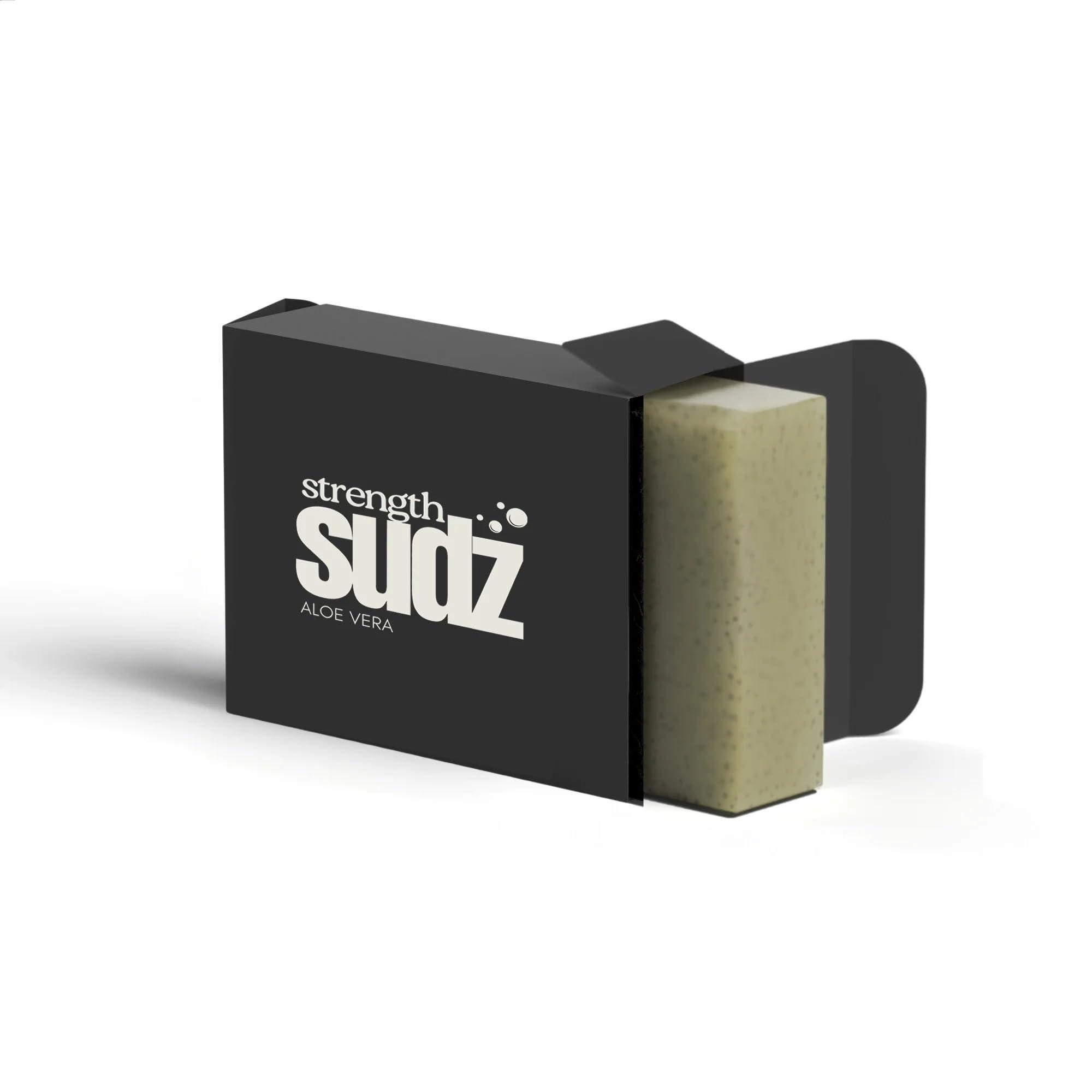 StrengthSudz StrengthSudz Natural Bar Soap Aloe - Handmade Paraben-Free w/No Harsh Chemicals - Ideal for Athletes & Sports Enthusiasts - Moisturizing for Dry Skin - Made in Canada Aloe Sudz