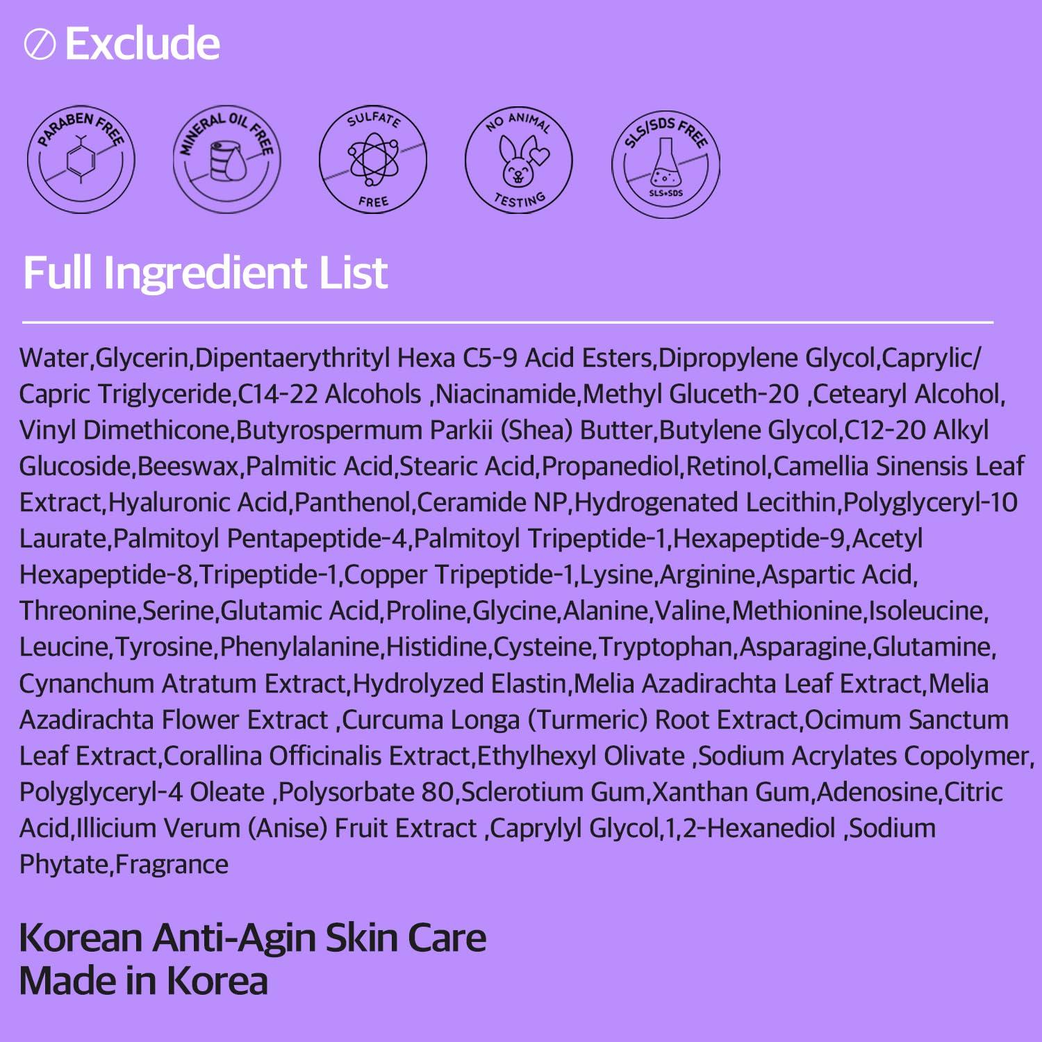 FABYOU Retinol Peptide Serum 1.01 Oz Anti-Aging, Hydrating & Firming for Wrinkles & Dark Spots, Gentle Retinol Serum for Face, Day & Night Korean Skincare