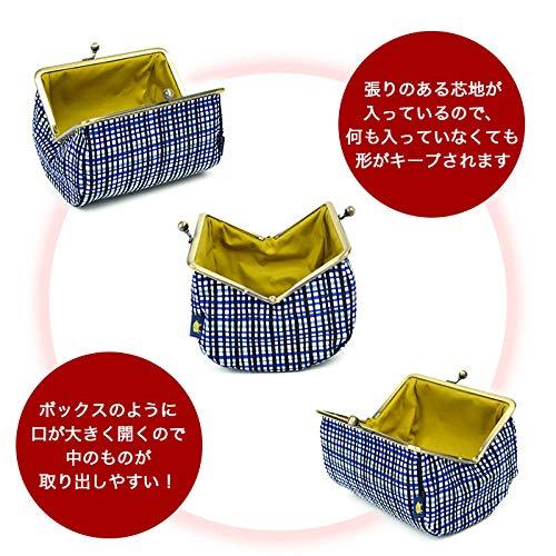 ??? Inokichi Hand Printed, Tawara style Cosmetic Pouch, Coin Pouch, Gamaguchi Cosmetic Pouch, Japanese Pattern, Japanese Modern, Artisan Hand Print, Kyoto, Made in Japan, Auspicious Pattern, Auspicious Pattern, Lattice, koshi - pink,