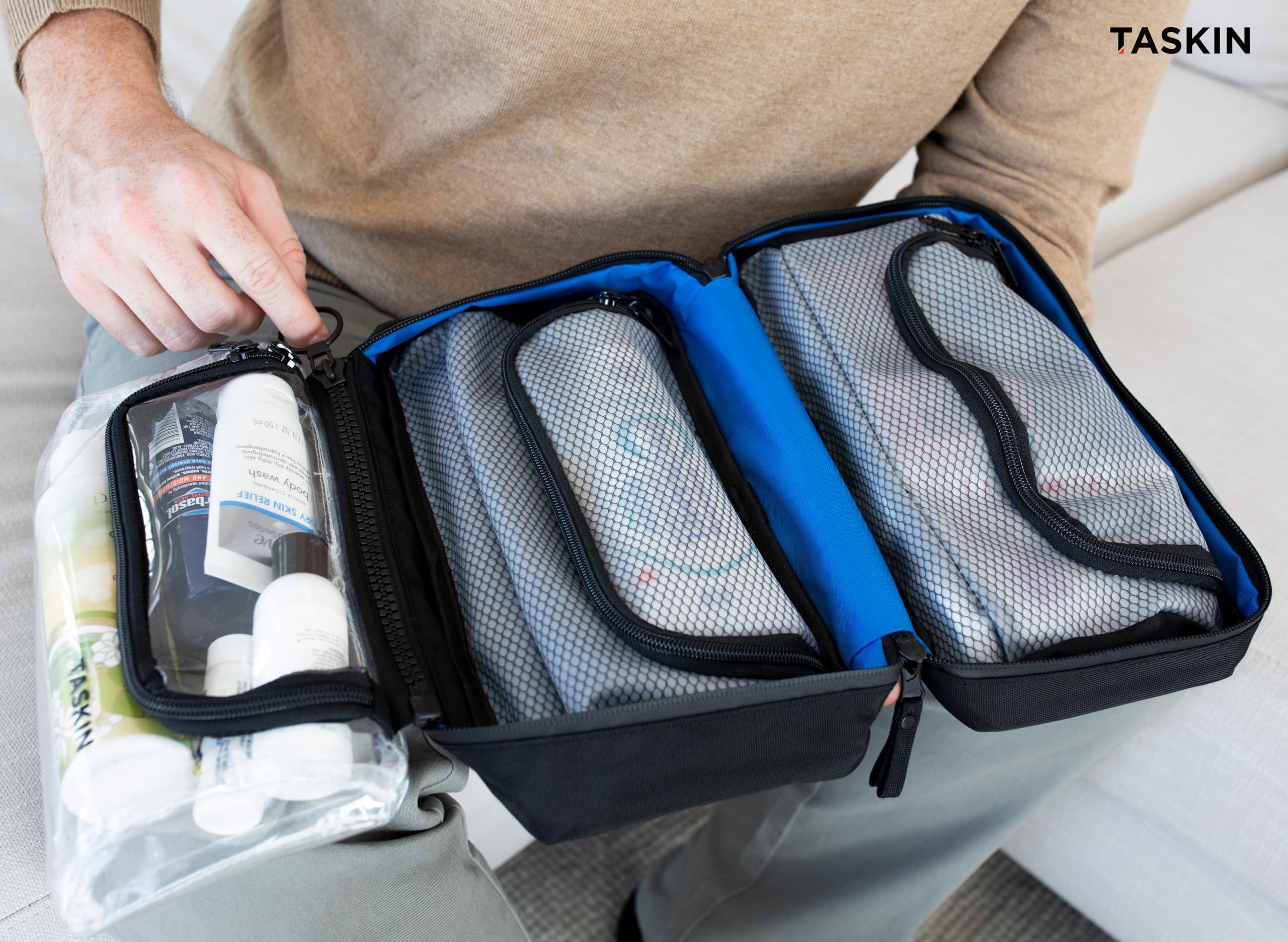 Taskin Taskin Xpress Compact Hanging Toiletry Bag w/Built-in 4 Suction Cups