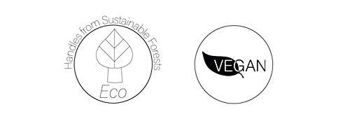 da Vinci Brushes da Vinci Cosmetic Series "Style" Set 4837 - 3 Brush Set with luxury case - Contains Foundation Brush, Eyebrow Liner & Applicator - Made in Germany