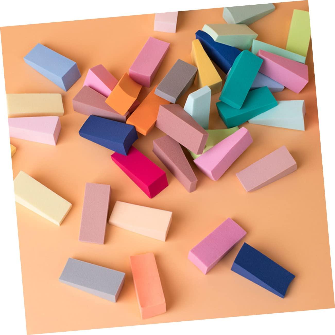 Hemoton Hemoton 50pcs Triangle Makeup Sponge Make up Sponge Makeup Sponges Bulk Dish Scrubber Sponge Foam Cosmetic Pads Sponges for Dishes Sponge Makeup Eco Sponge Hydrophilic Non-latex Sponge
