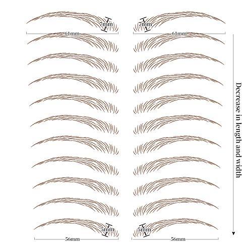 Aresvns Aresvns Eyebrow Tattoo Brown 99 Pairs!Tattoo Eyebrows Waterproof,4D Fake Eyebrows,Popular Eyebrow Shapes,Eyebrow Transfers Stickers Christmas Gift