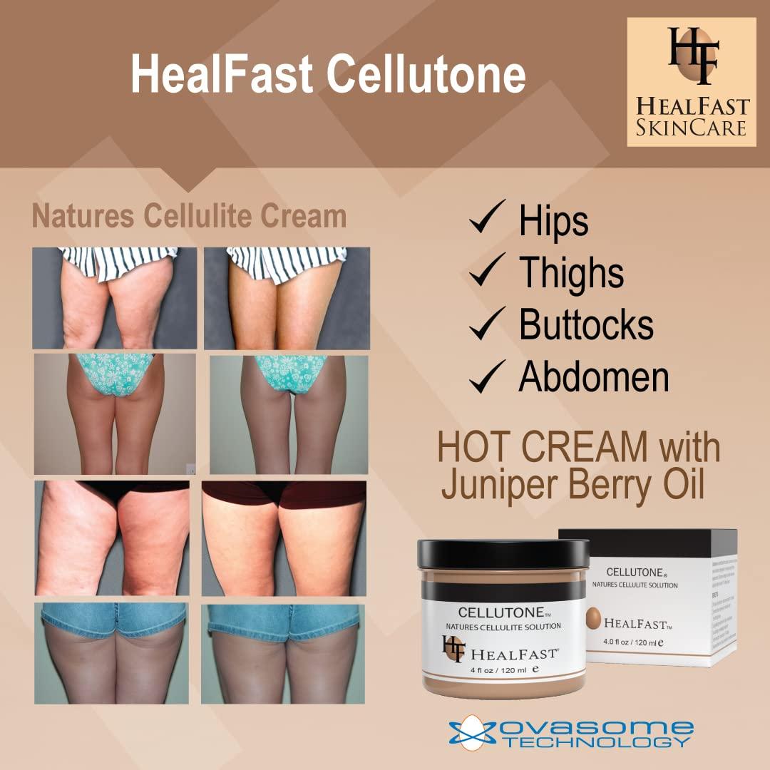 HealFast HealFast Cellutone Cellulite Reduction Cream 4 Oz  Suitable for Hips, Thighs, Buttocks, and Abdomen (Not for Face)  Blended with 70+ Egg Vitamins, Minerals, and Proteins