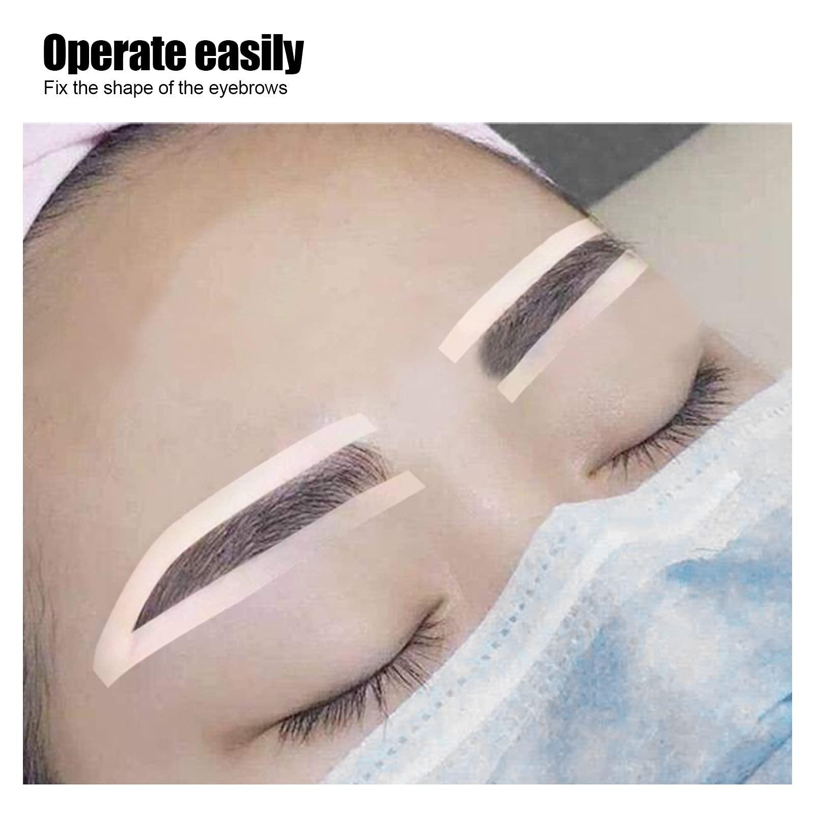 Dioche 5 Pairs Eyebrow Stencil Shaper Sticker, Eyebrow Stamp and Eyebrow Stencil Kit, Eyebrow Shaping Microblading Disposable Adhesive Eyebrow Stencils, Eyebrow Stamp